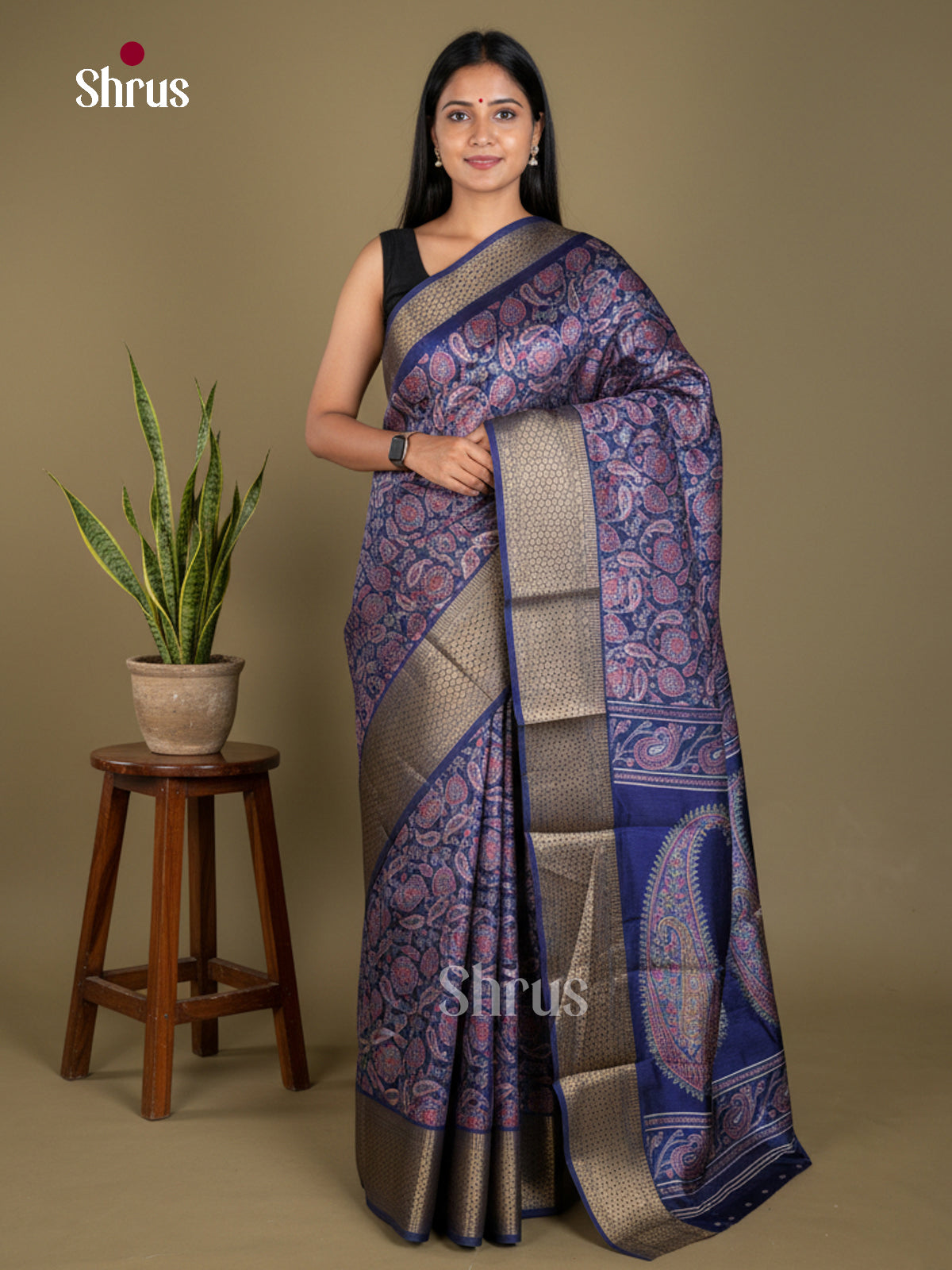 Semi Crepe Saree - EBS18814 - Shop on Shrus.com