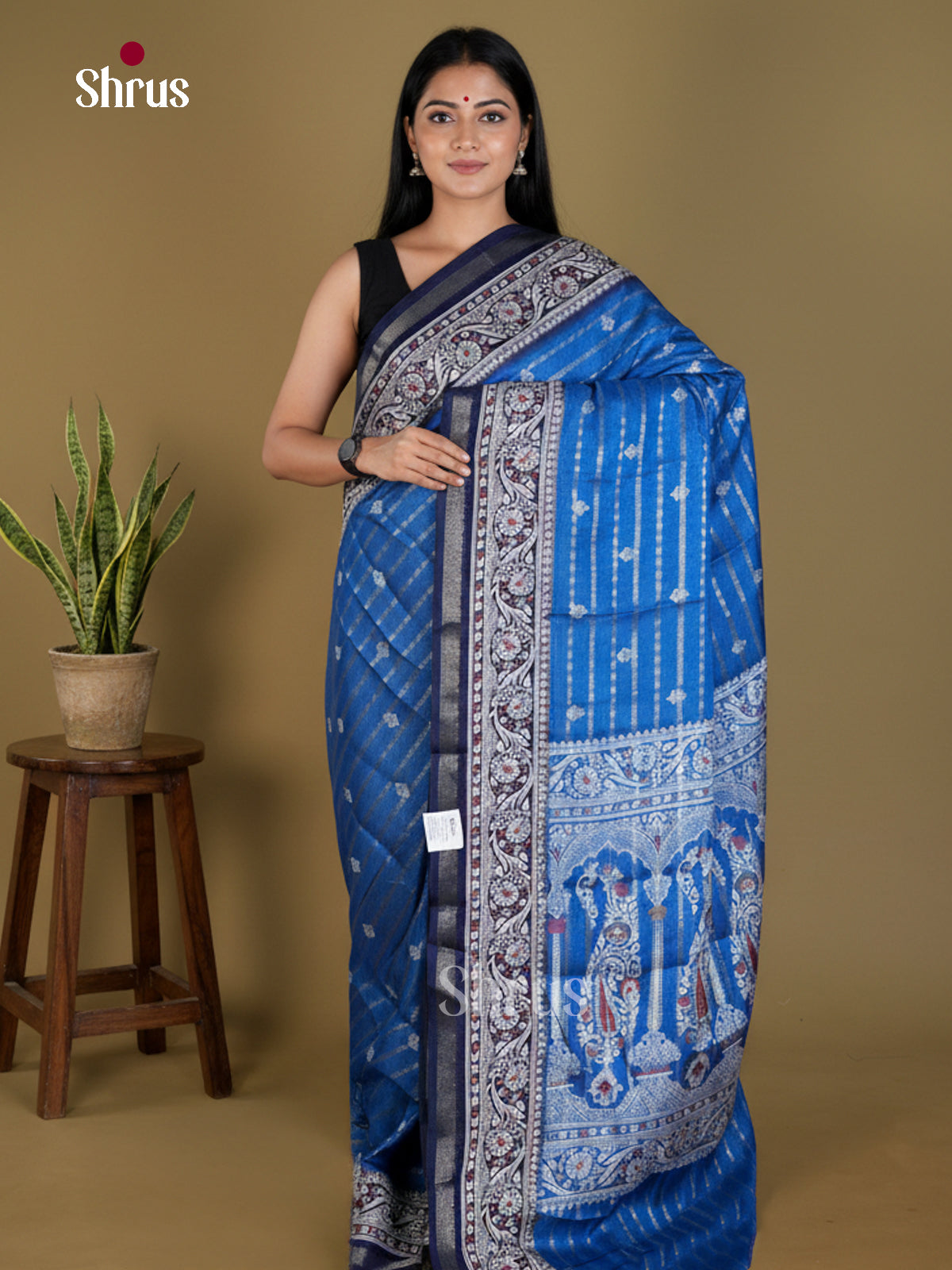 Semi Crepe Saree - EBS18817 - Shop on Shrus.com