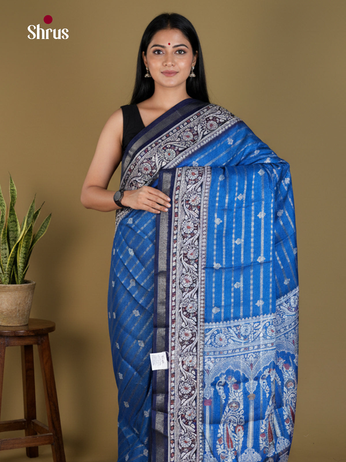Semi Crepe Saree - EBS18817 - Shop on Shrus.com