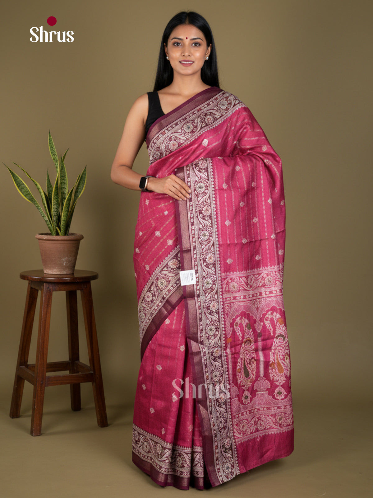 Semi Crepe Saree - EBS18818 - Shop on Shrus.com