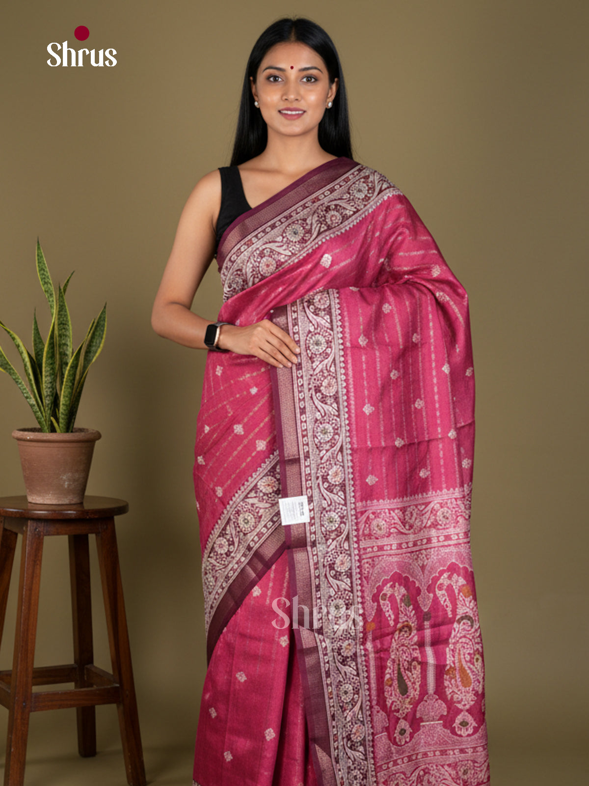 Semi Crepe Saree - EBS18818 - Shop on Shrus.com