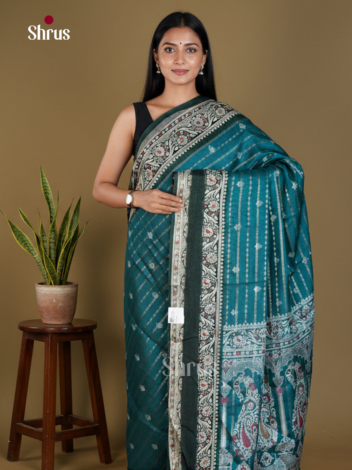 Semi Crepe Saree - EBS18820 - Shop on Shrus.com