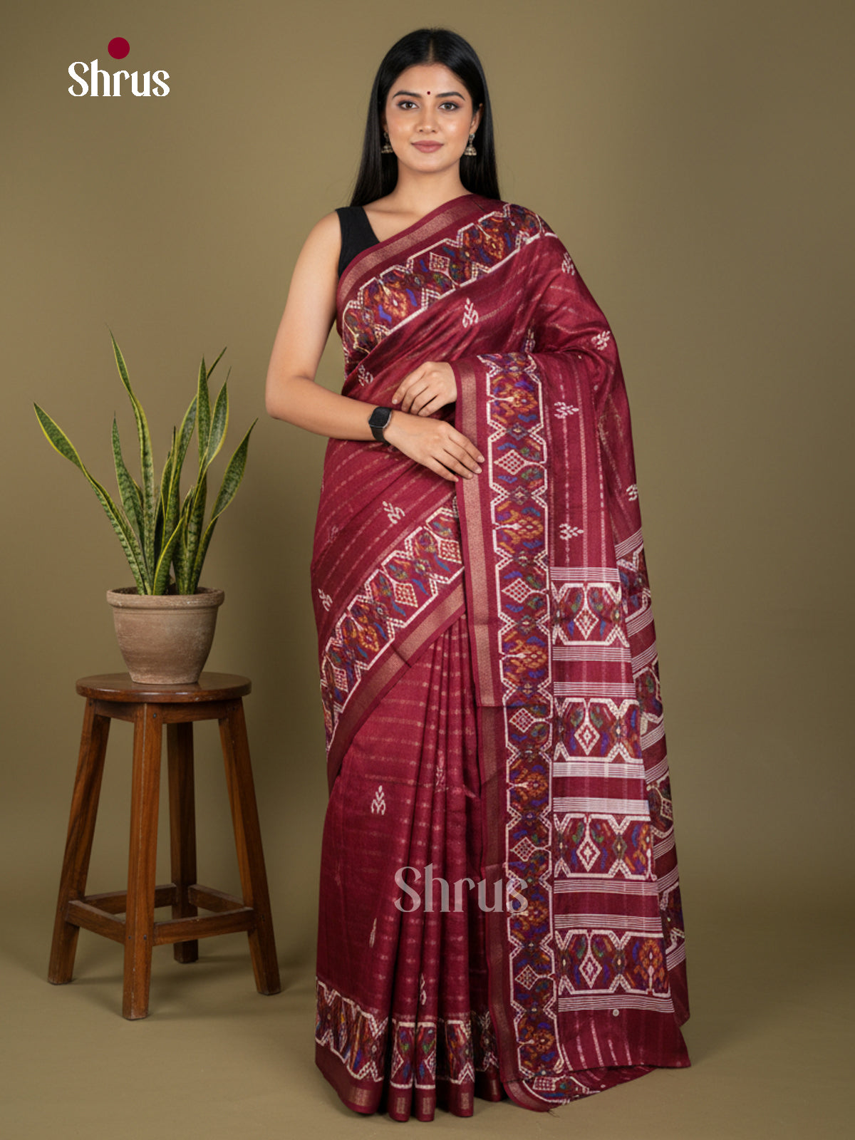 Semi Crepe Saree - EBS18823 - Shop on Shrus.com