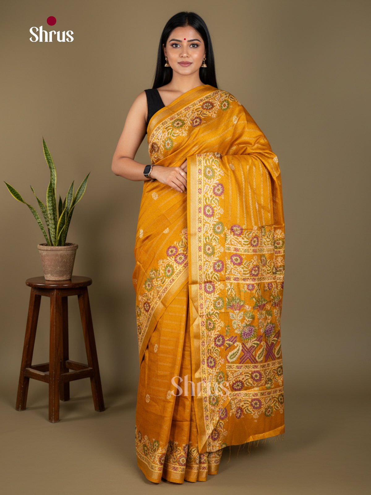 Semi Crepe Saree - EBS18824 - Shop on Shrus.com