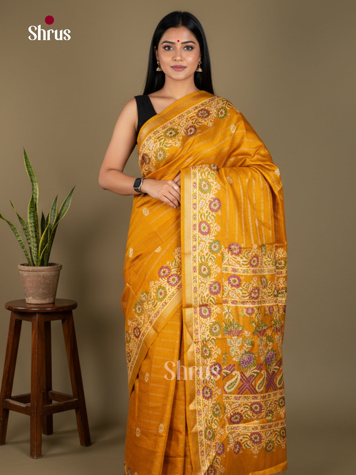 Semi Crepe Saree - EBS18824 - Shop on Shrus.com