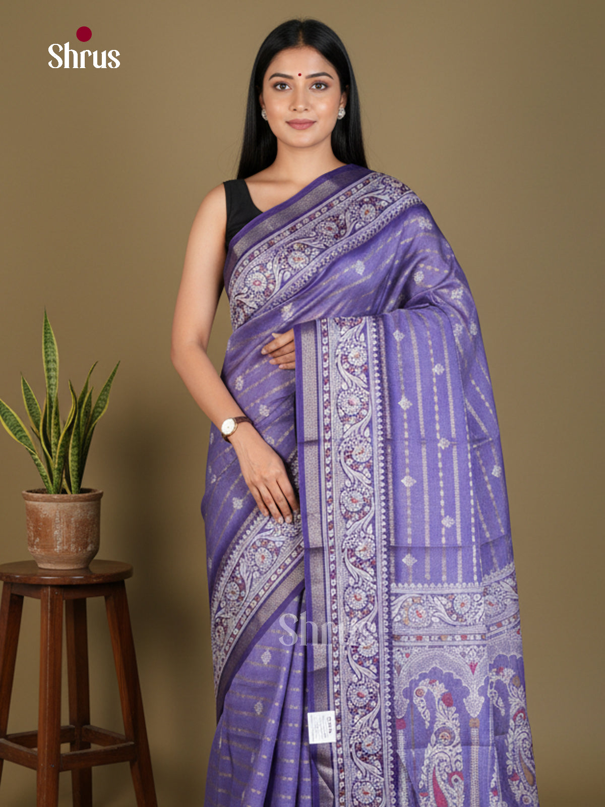 Semi Crepe Saree - EBS18862 - Shop on Shrus.com