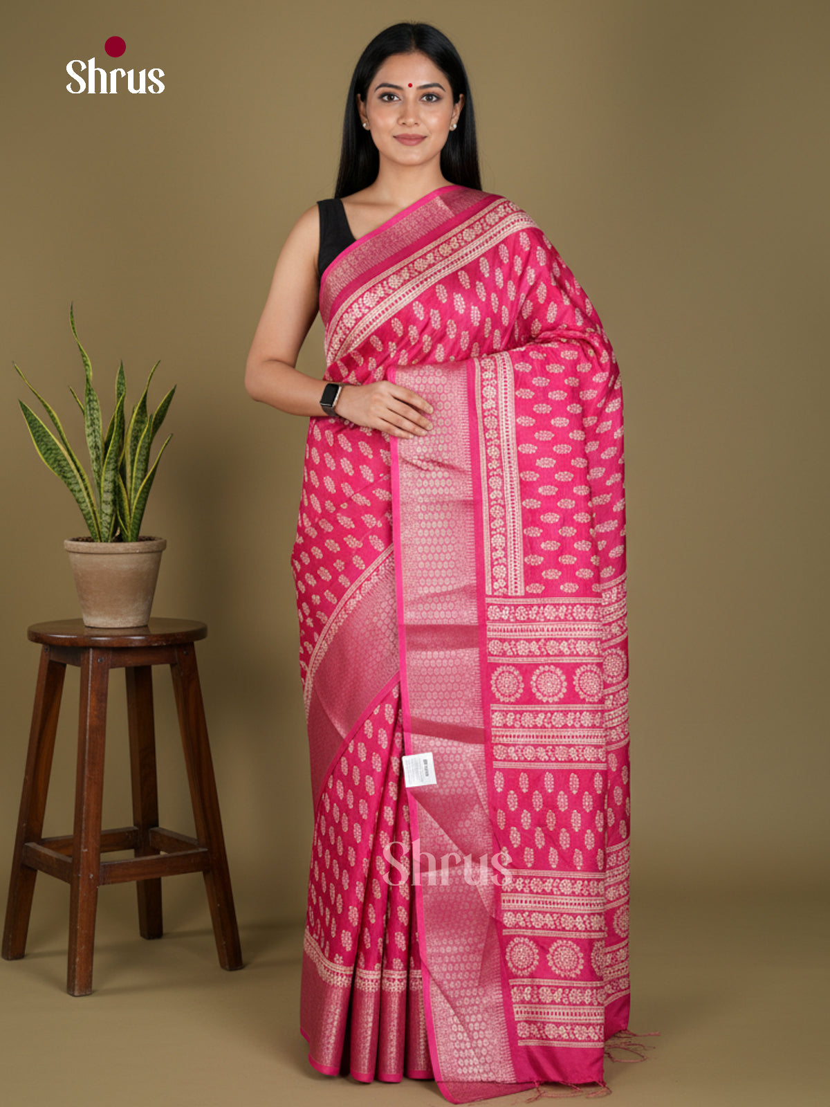 Semi Crepe Saree - EBS18864 - Shop on Shrus.com