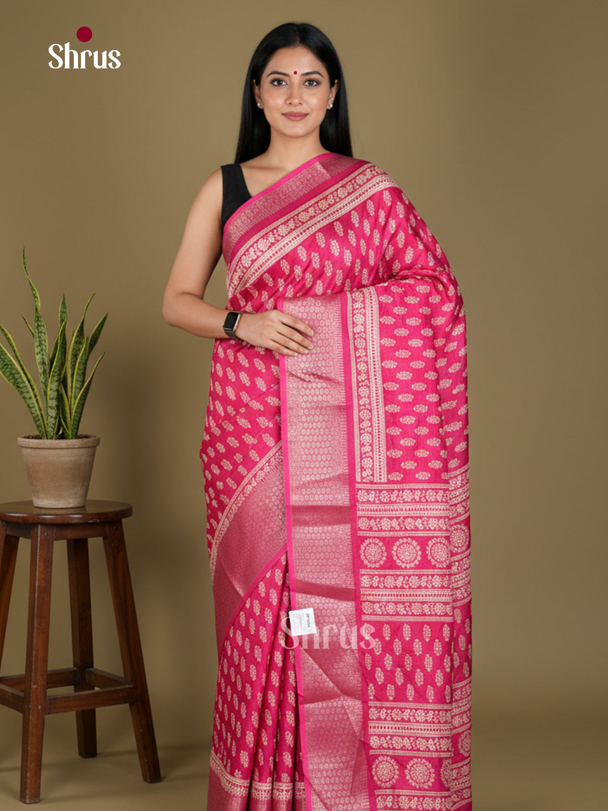 Semi Crepe Saree - EBS18864 - Shop on Shrus.com