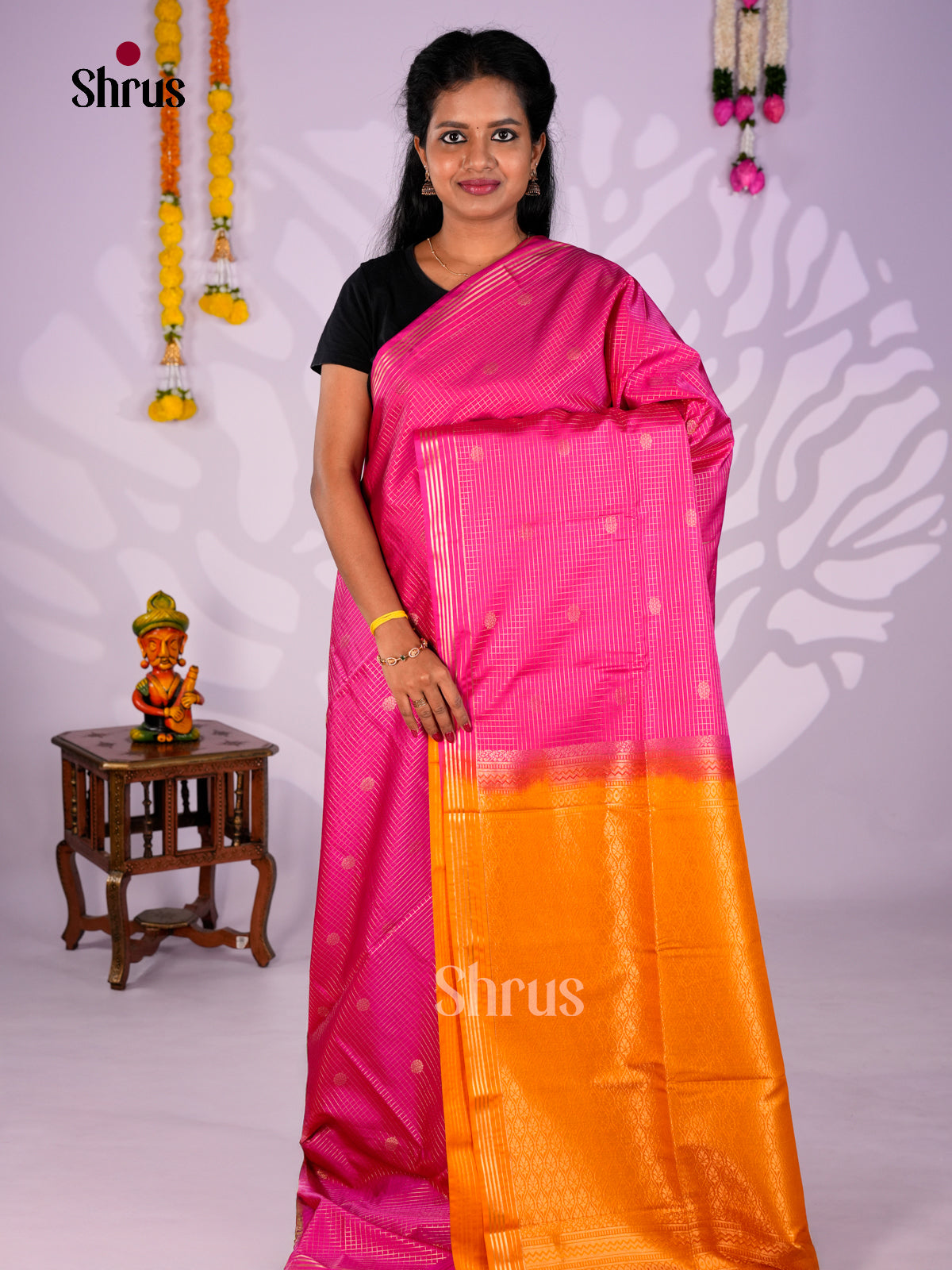 Semi Softsilk Saree - EBS19001 - Shop on Shrus.com