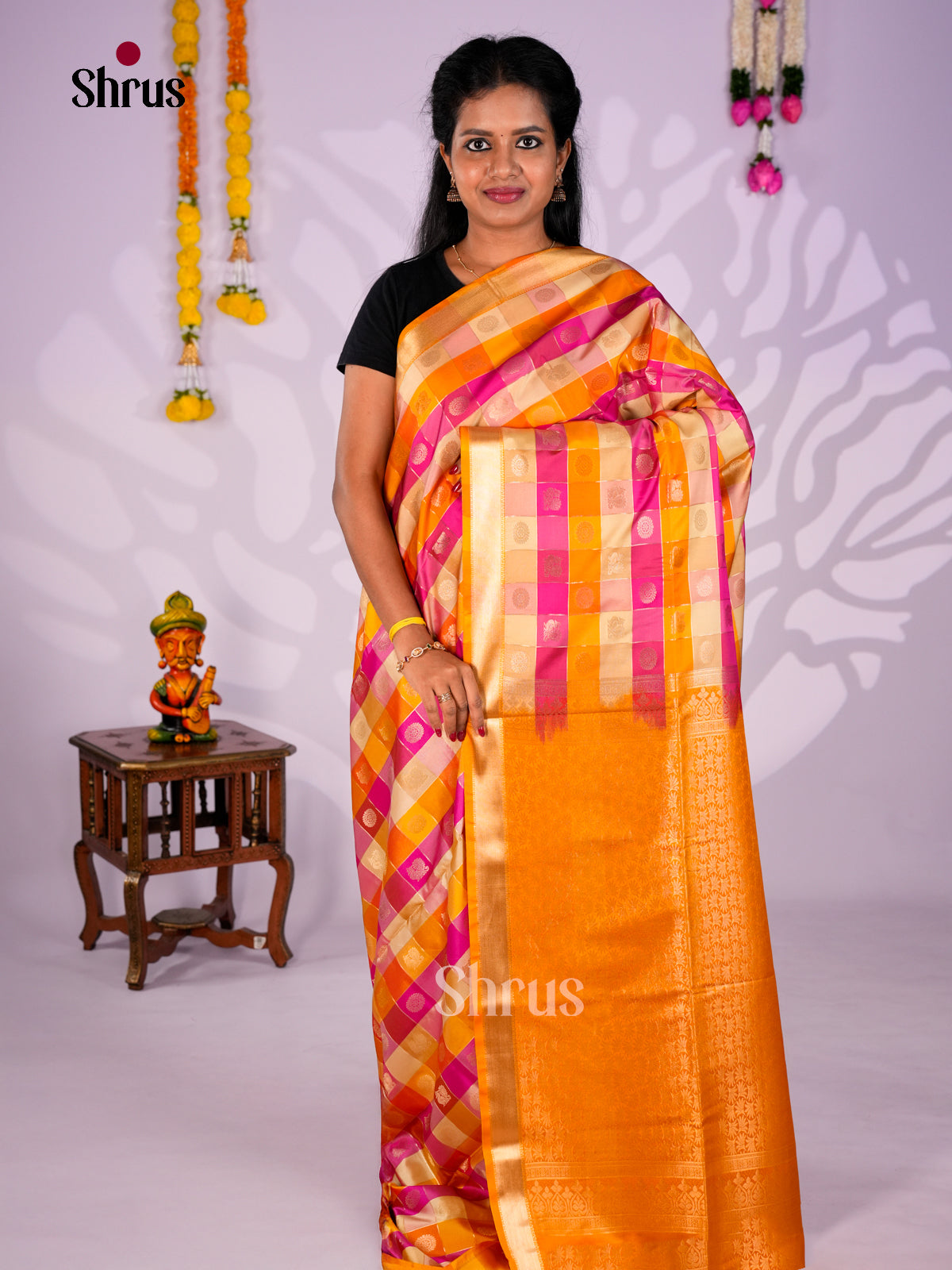 Semi Softsilk Saree - EBS19022 - Shop on Shrus.com
