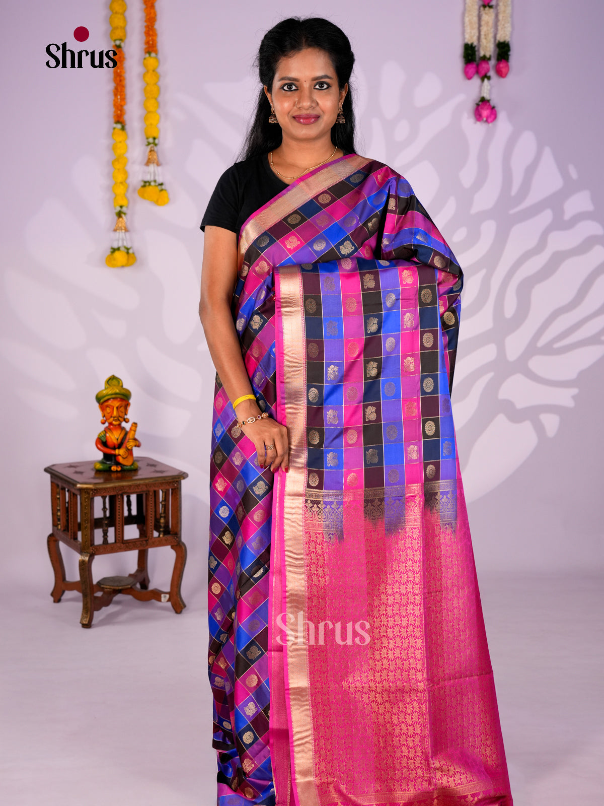 Semi Softsilk Saree - EBS19026 - Shop on Shrus.com