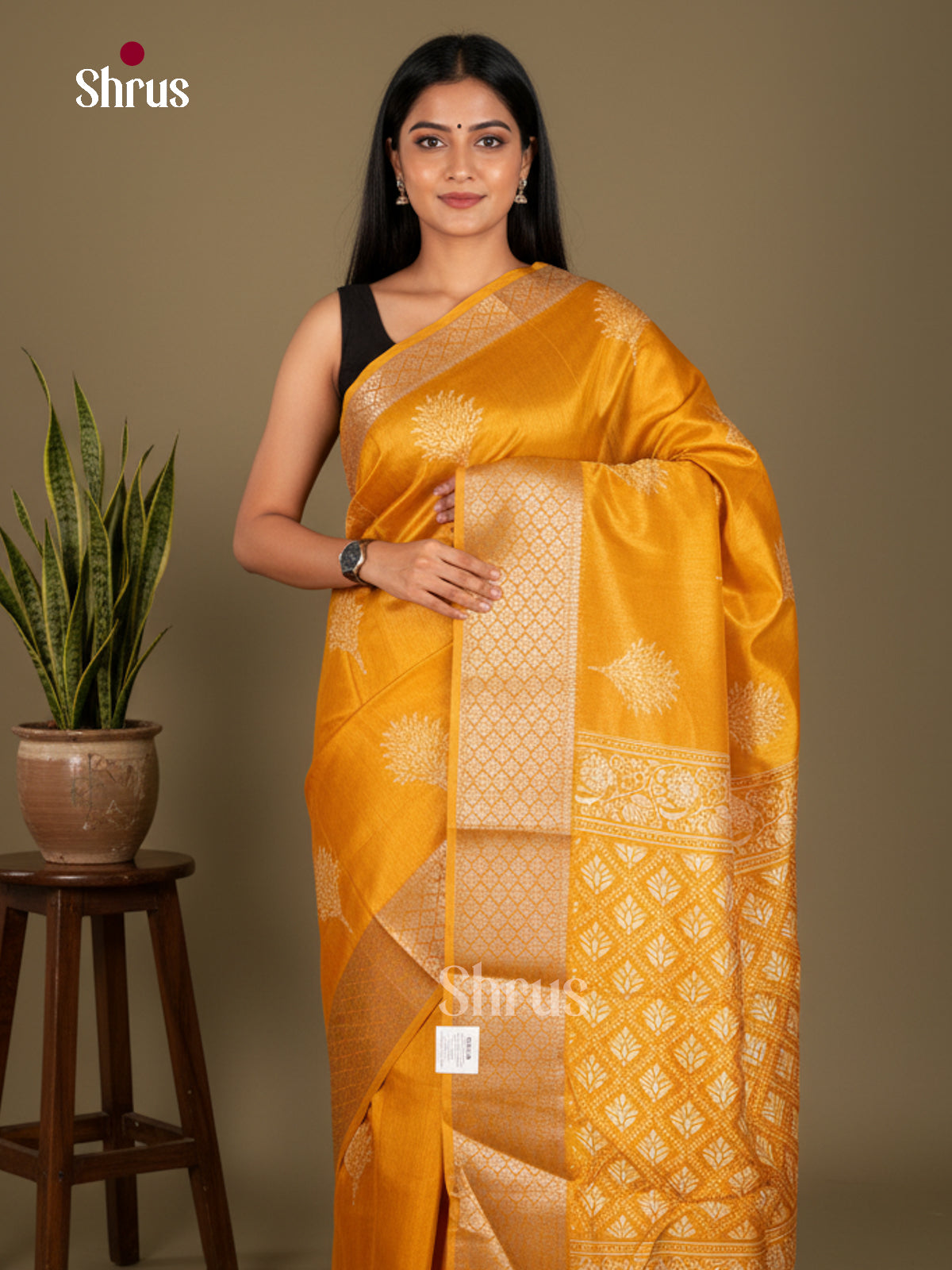 Semi Crepe Saree - EBS20017 - Shop on Shrus.com