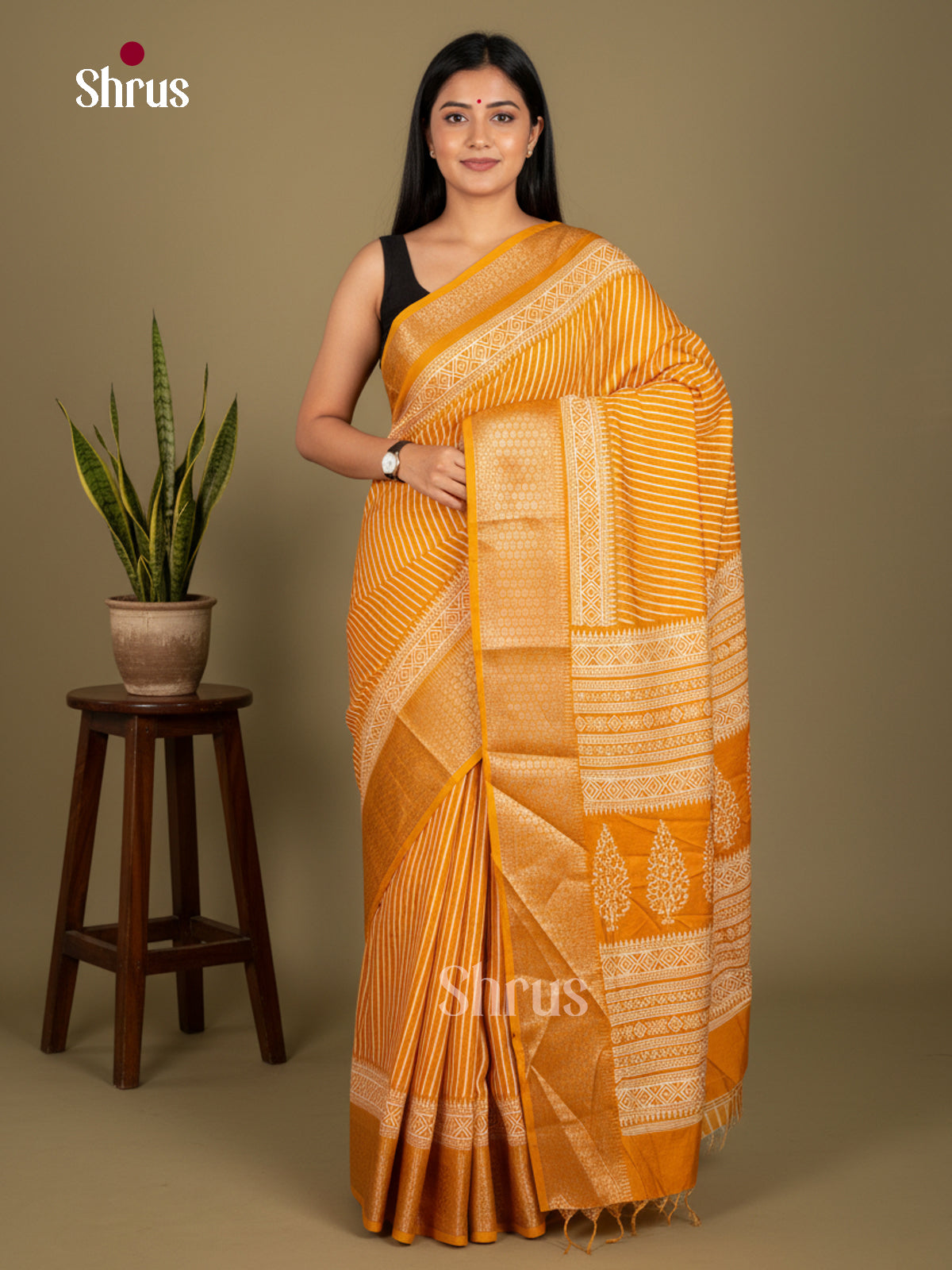 Semi Crepe Saree - EBS20020 - Shop on Shrus.com