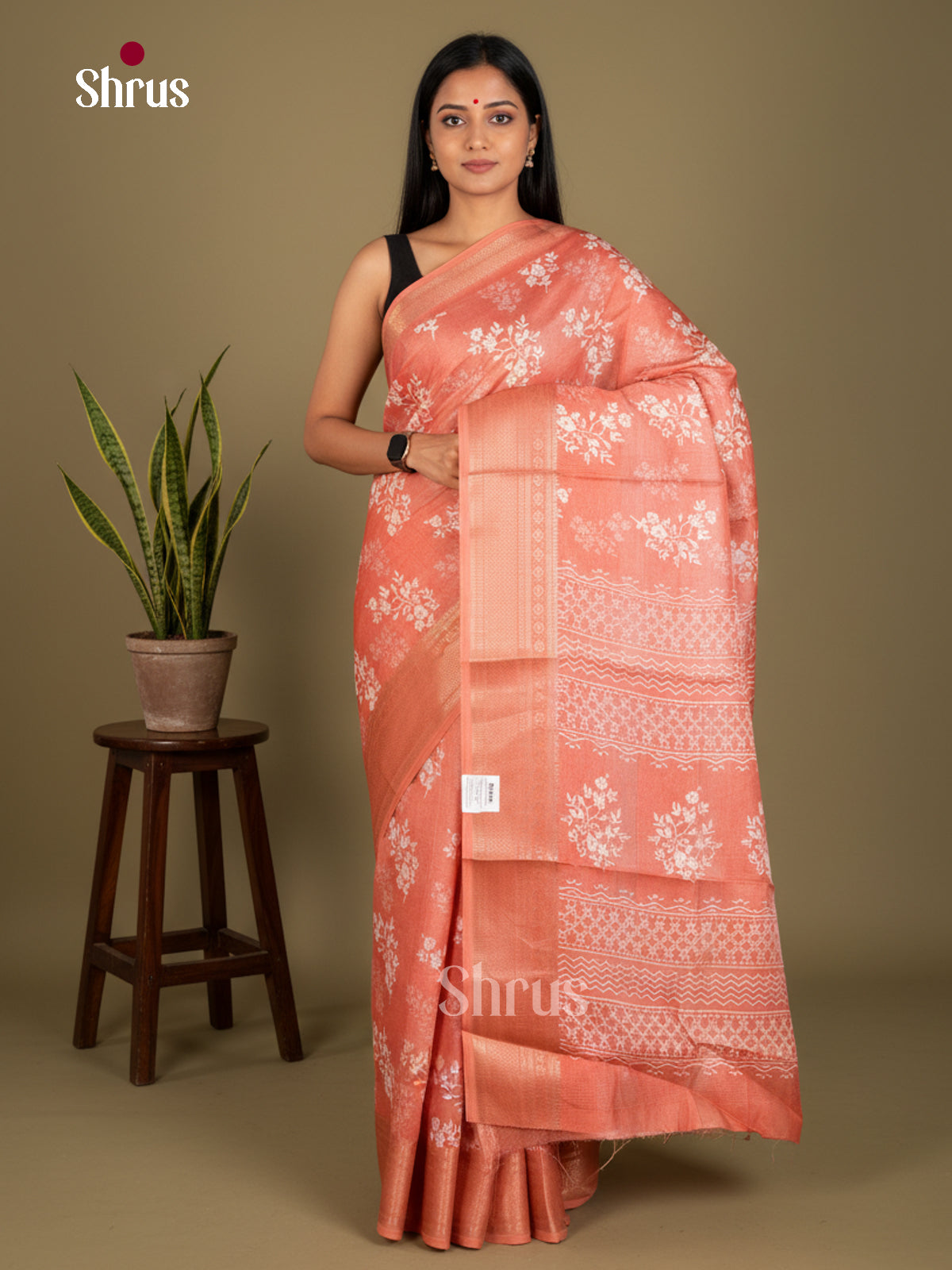Semi Crepe Saree - EBS20368 - Shop on Shrus.com