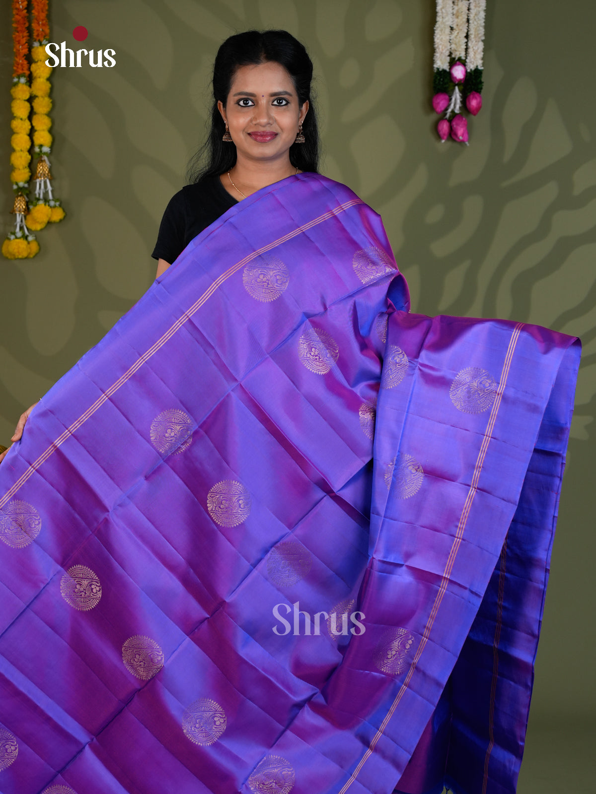 Softsilk-halfpure Saree - EBS21005 - Shop on Shrus.com