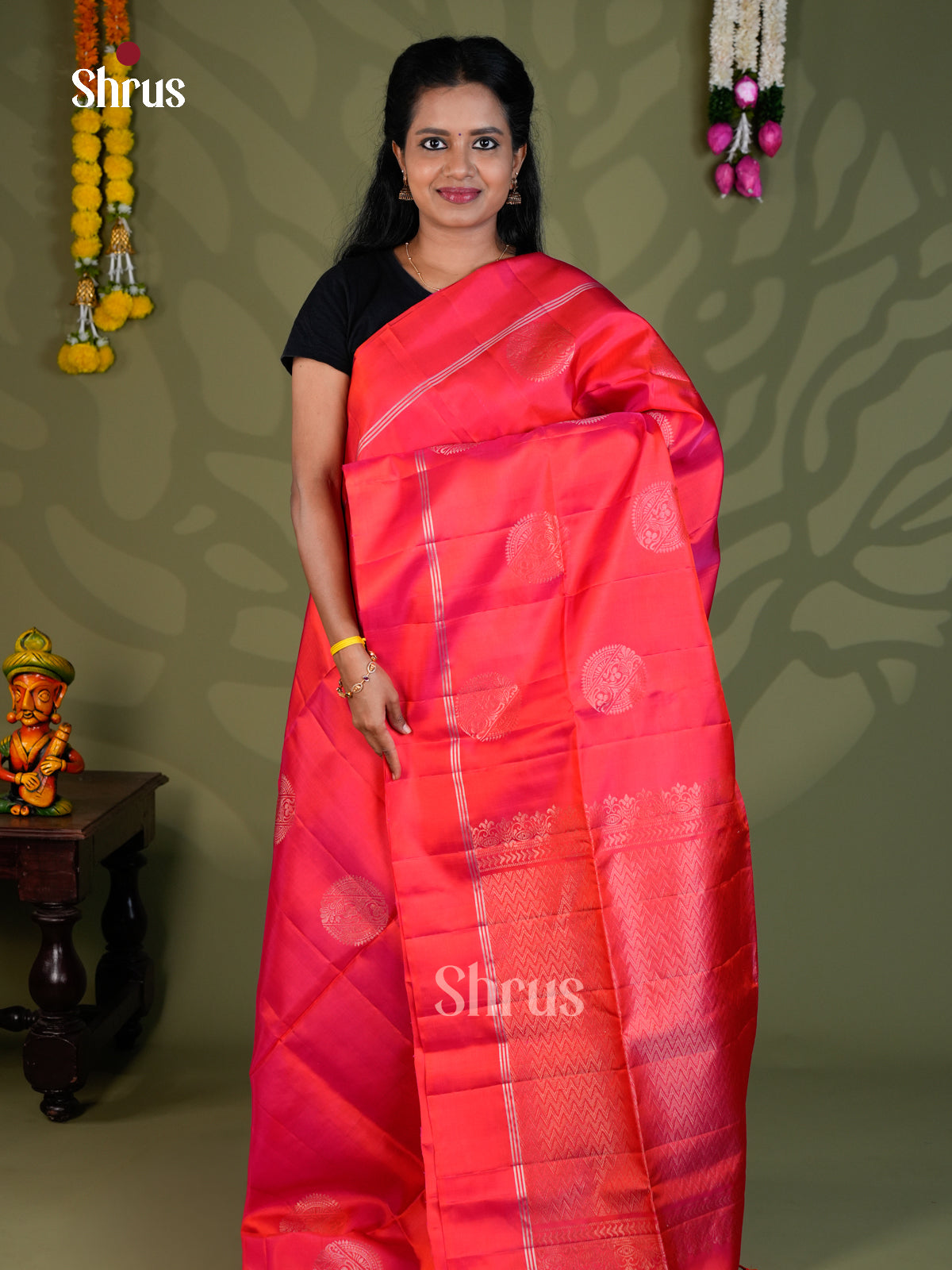 Softsilk-halfpure Saree - EBS21006 - Shop on Shrus.com