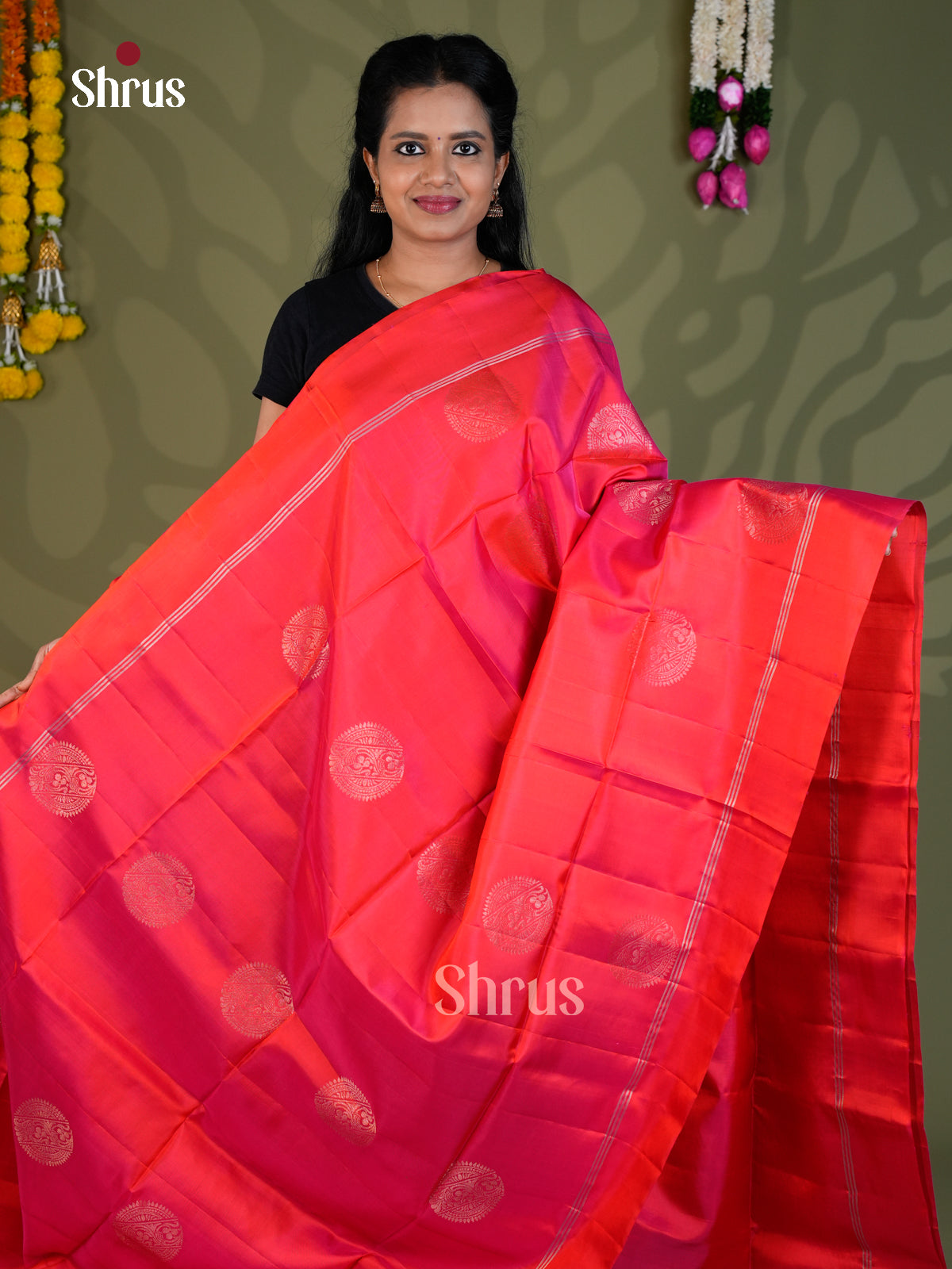 Softsilk-halfpure Saree - EBS21006 - Shop on Shrus.com
