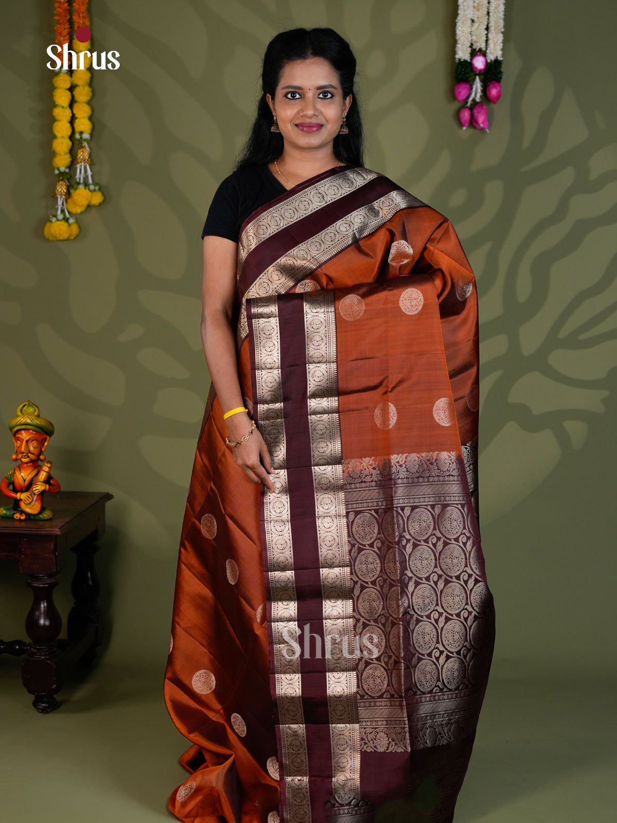 Soft Silk Saree - EBS21017 - Shop on Shrus.com