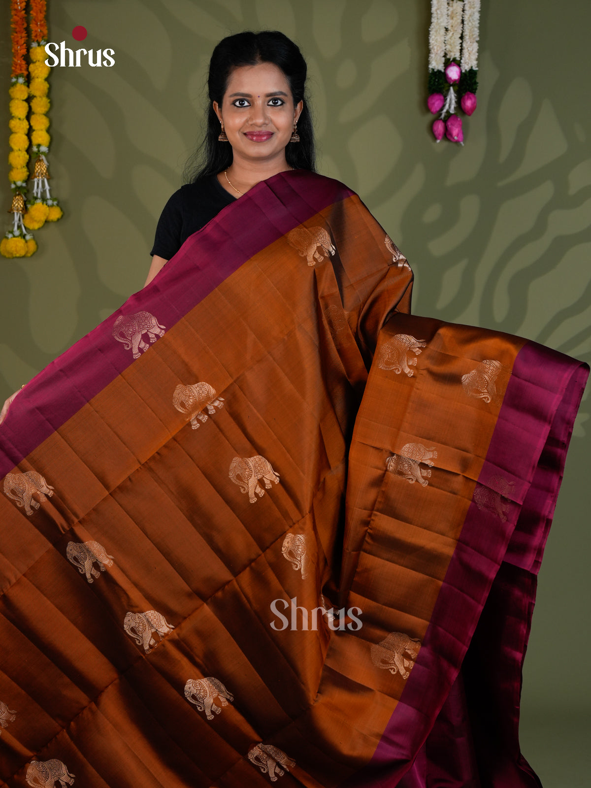 Soft Silk Saree - EBS21022 - Shop on Shrus.com