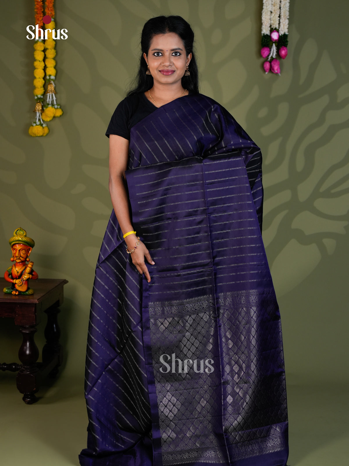 Softsilk-halfpure Saree - EBS21025 - Shop on Shrus.com