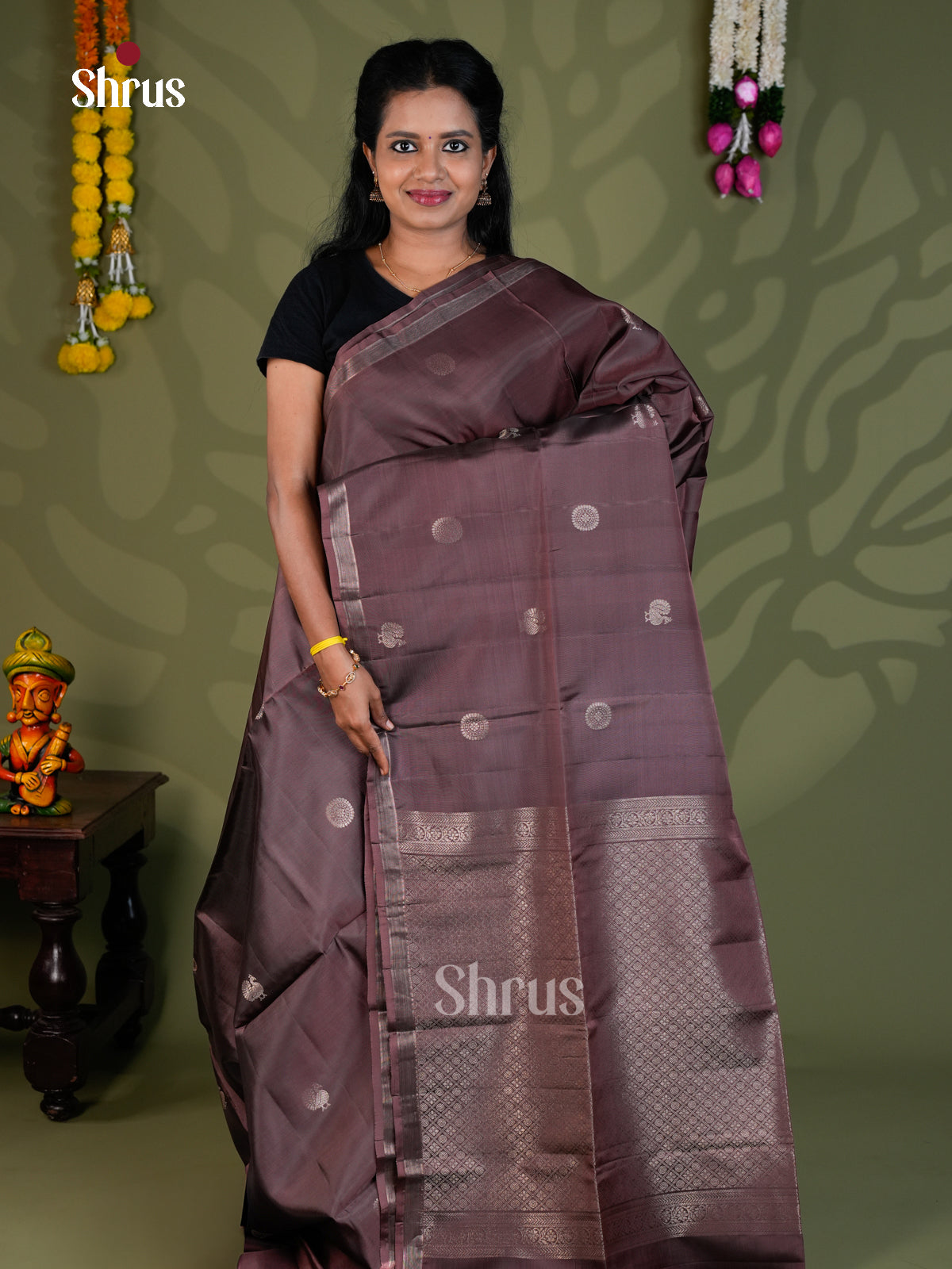 Softsilk-halfpure Saree - EBS21036 - Shop on Shrus.com