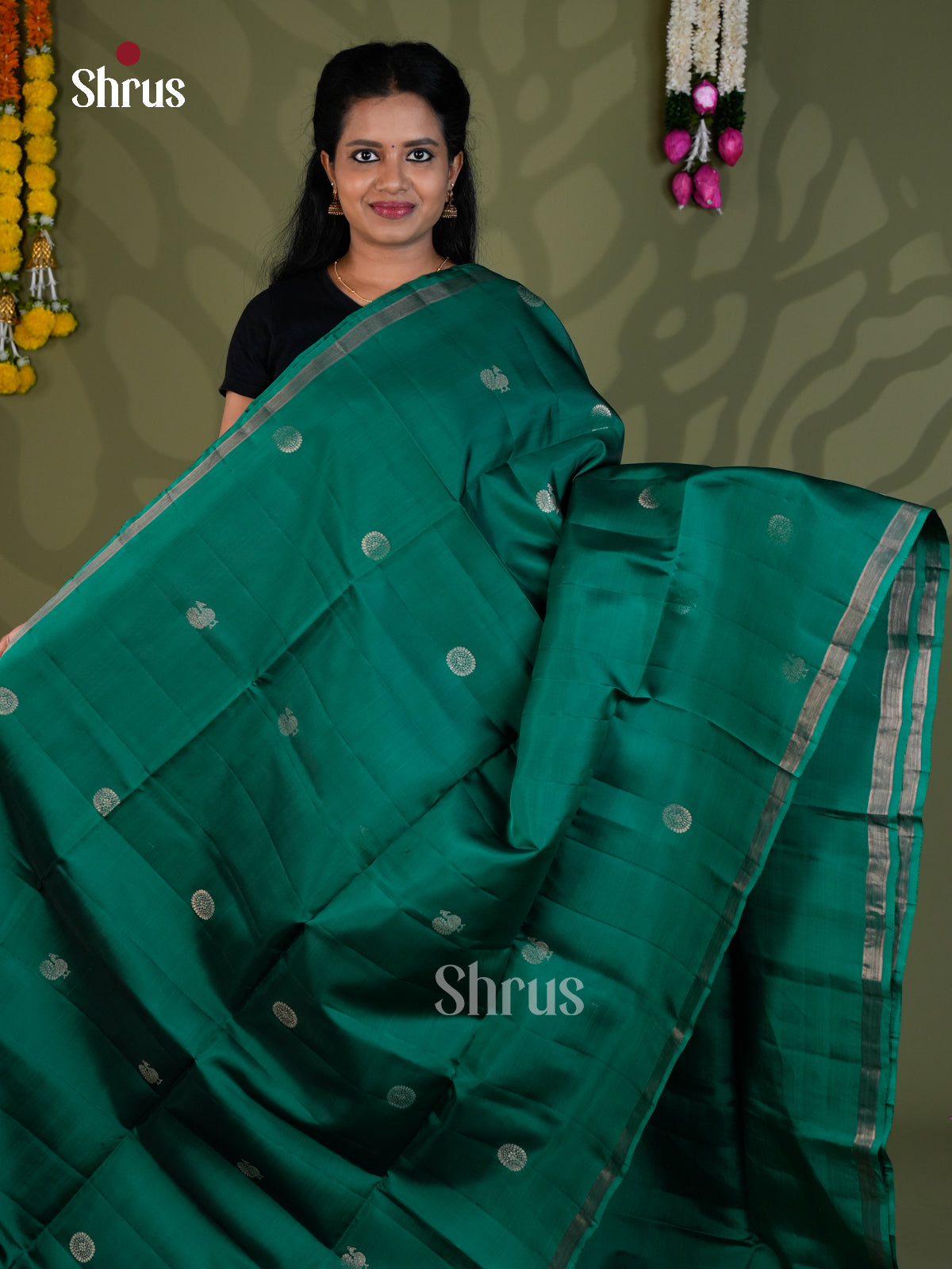 Softsilk-halfpure Saree - EBS21041 - Shop on Shrus.com