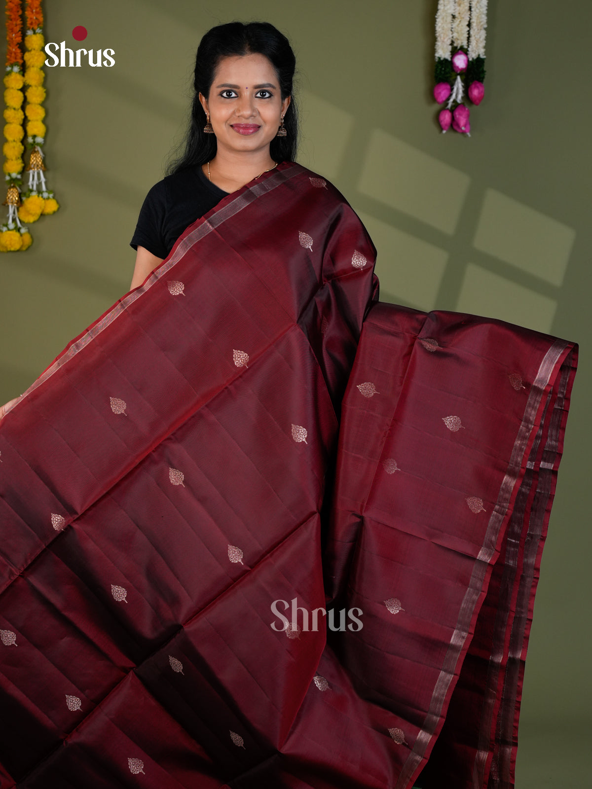Softsilk-halfpure Saree - EBS21043 - Shop on Shrus.com