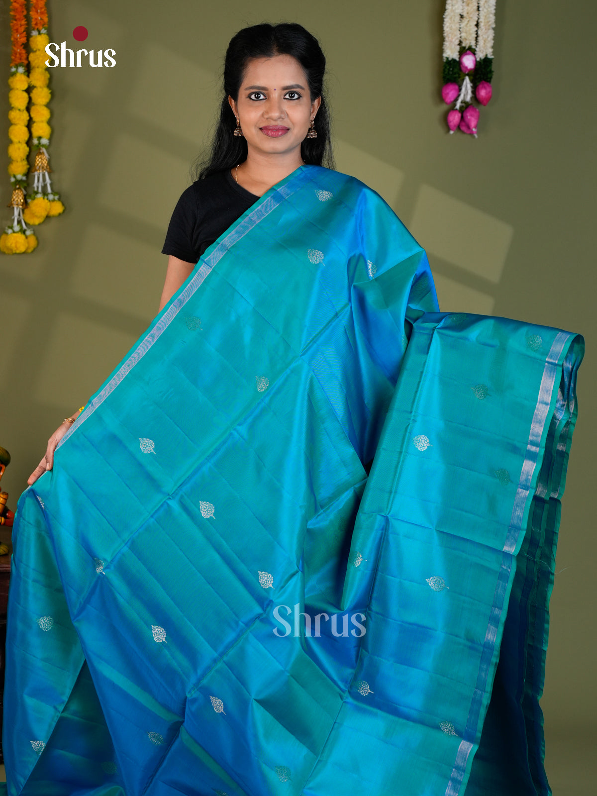 Softsilk-halfpure Saree - EBS21046 - Shop on Shrus.com