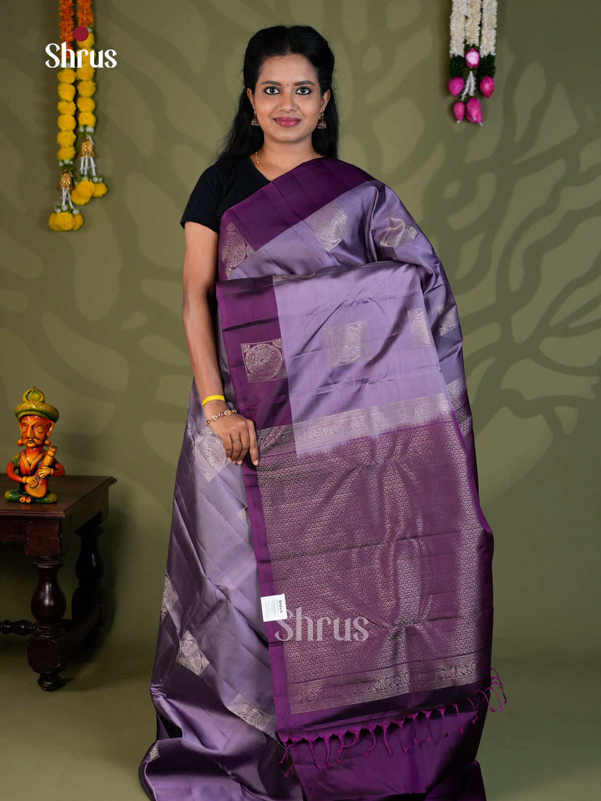 Softsilk-halfpure Saree - EBS21047 - Shop on Shrus.com