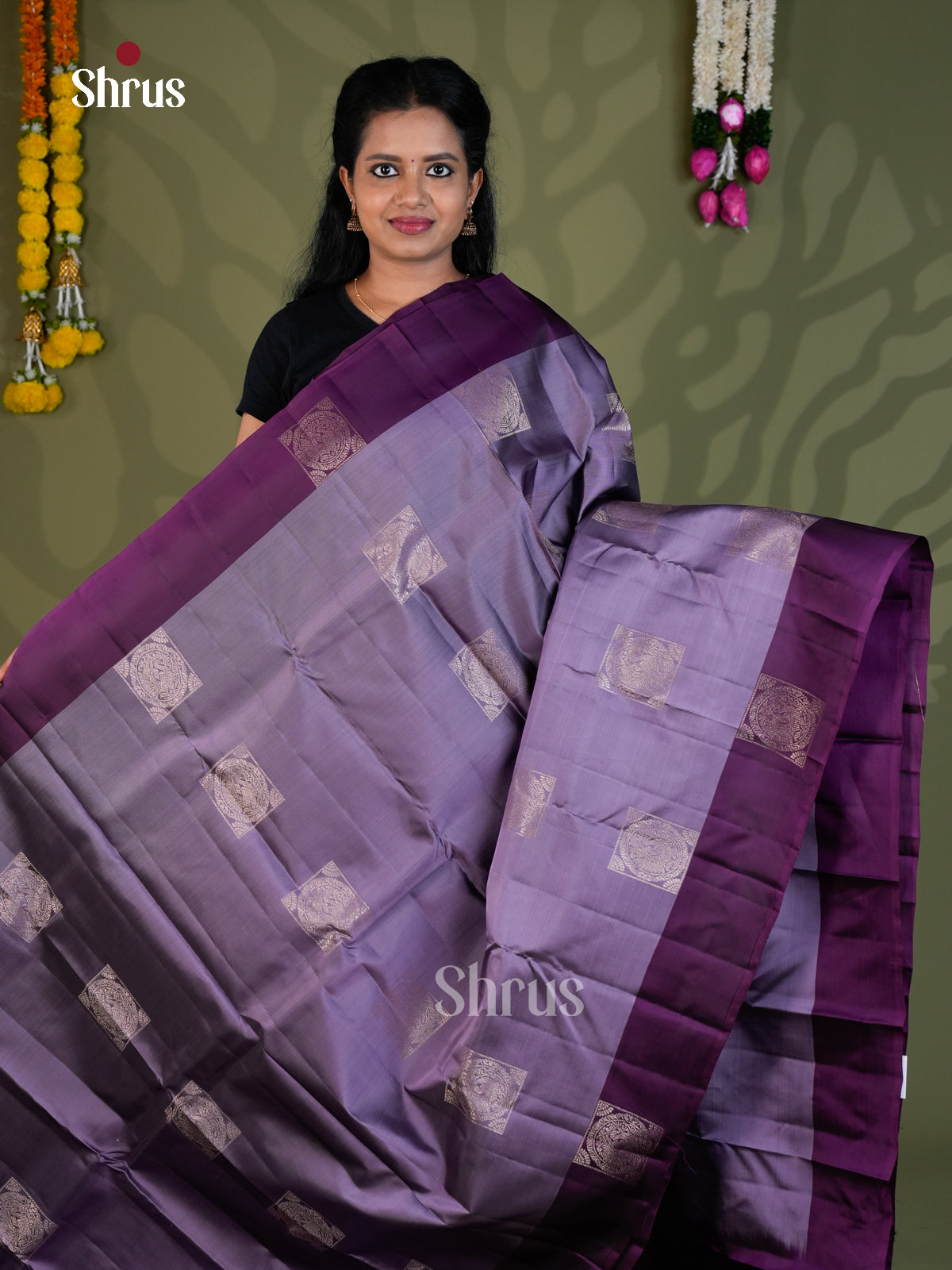 Softsilk-halfpure Saree - EBS21047 - Shop on Shrus.com