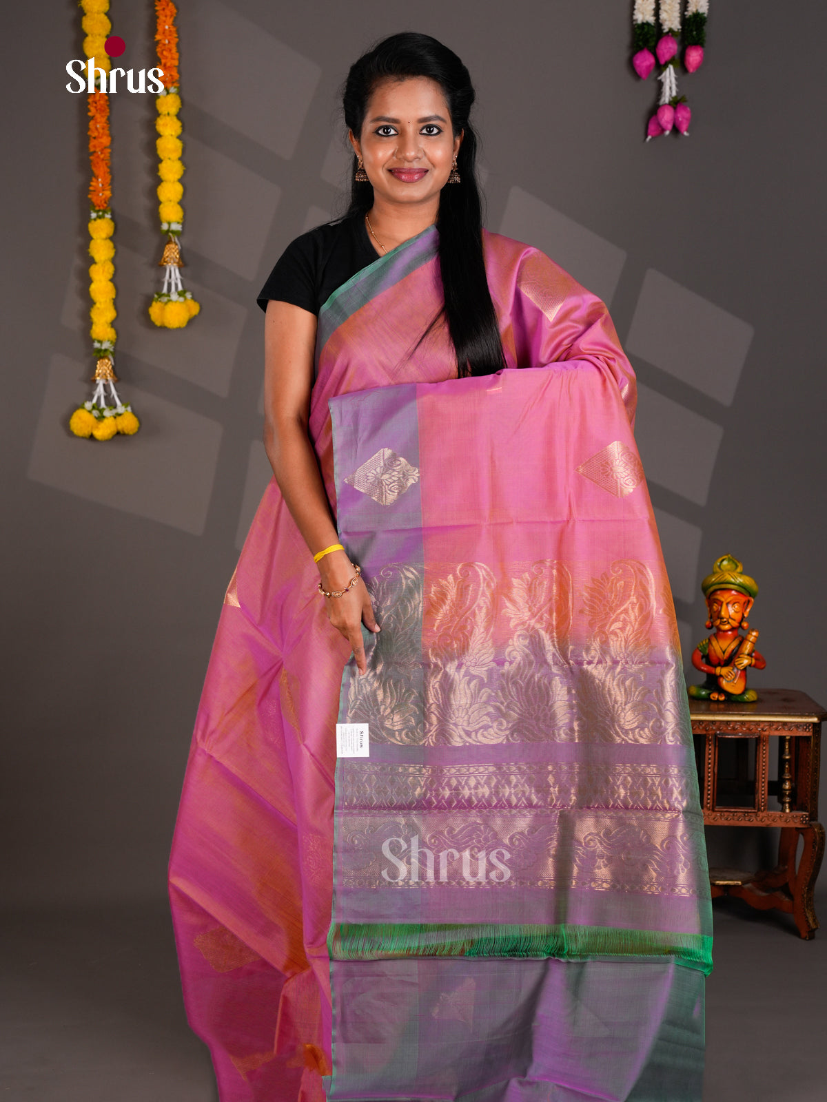 Silk Cotton Saree - EBS21059 - Shop on Shrus.com