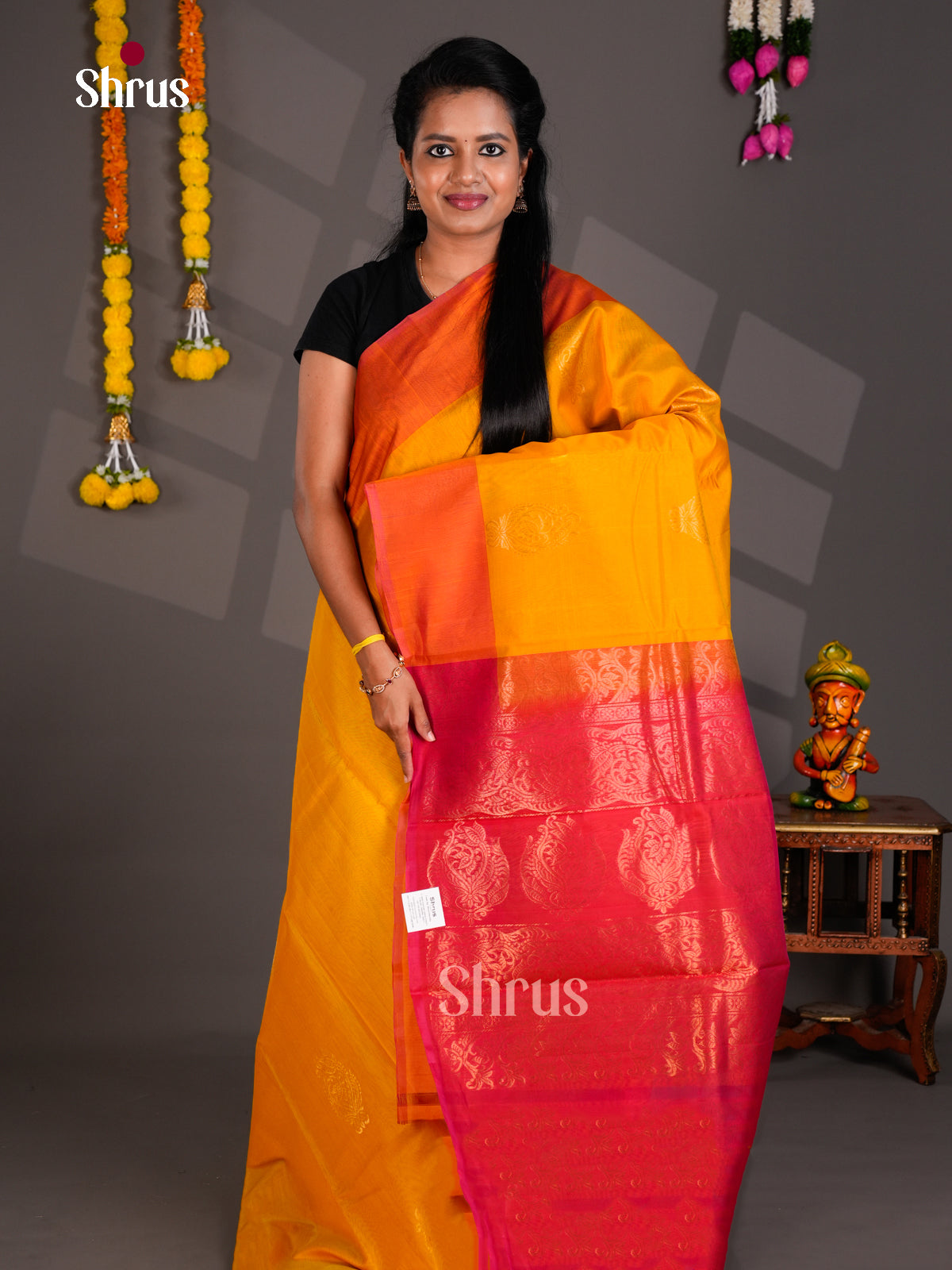 Silk Cotton Saree - EBS21066 - Shop on Shrus.com