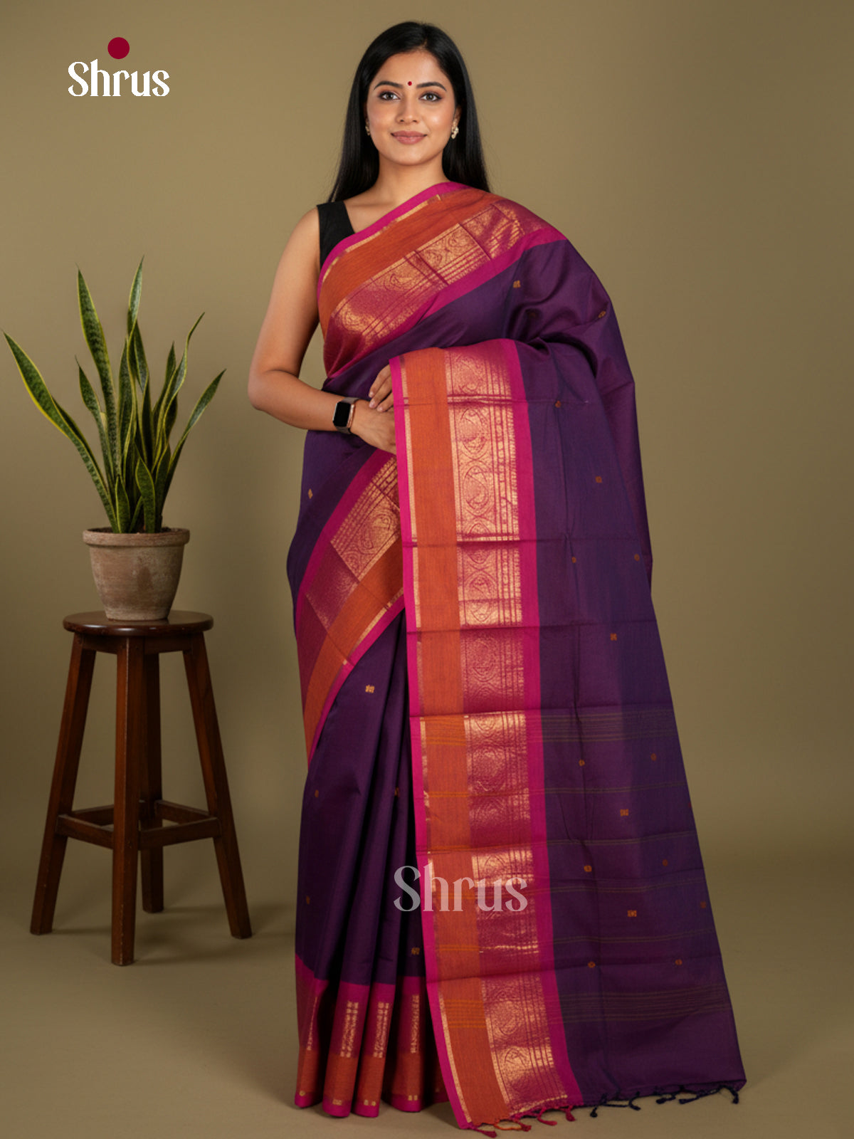 Chettinad Cotton Saree - EBS21141 - Shop on Shrus.com