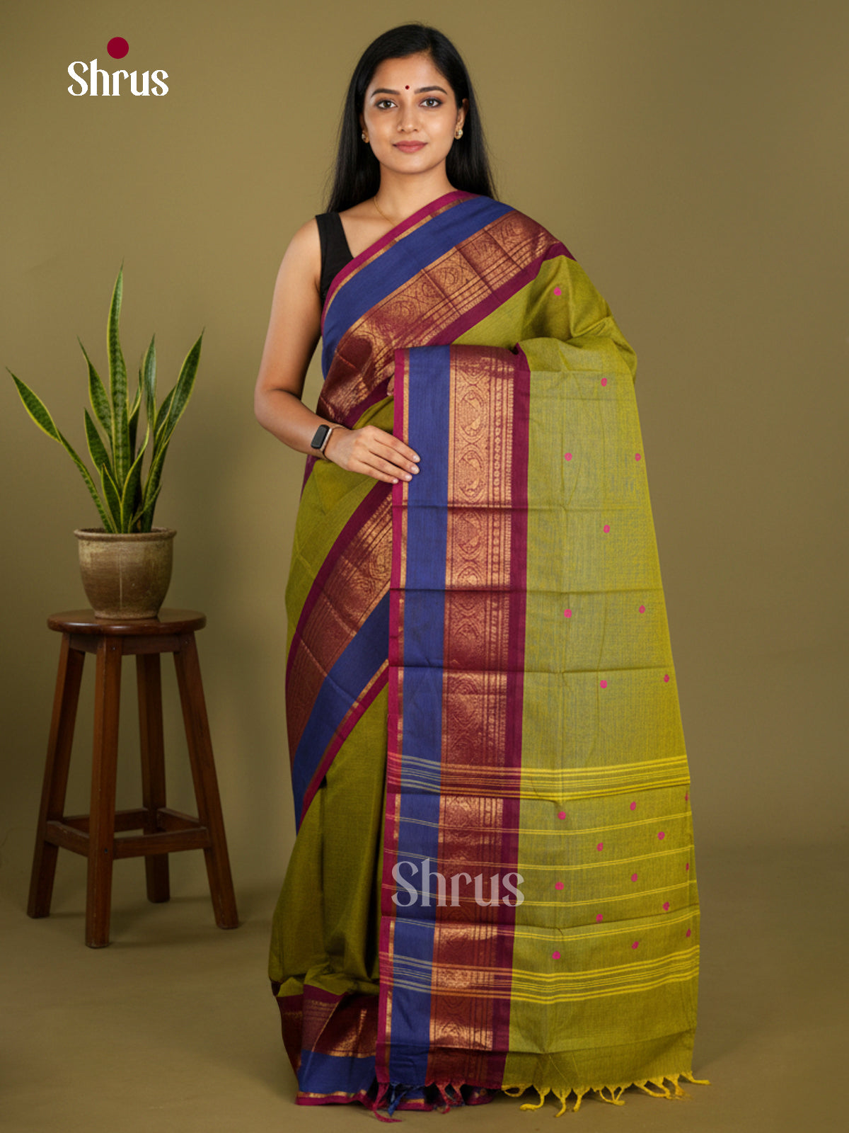 Chettinad Cotton Saree - EBS21142 - Shop on Shrus.com