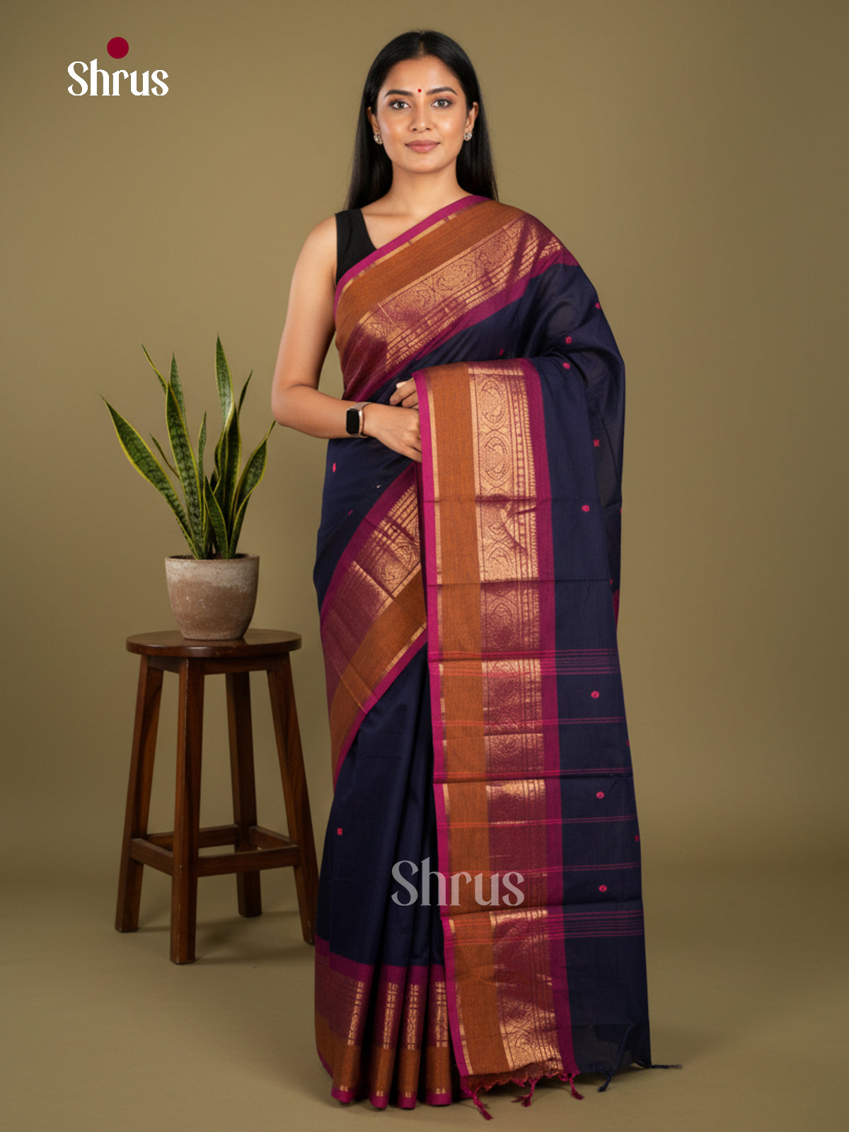 Chettinad Cotton Saree - EBS21143 - Shop on Shrus.com