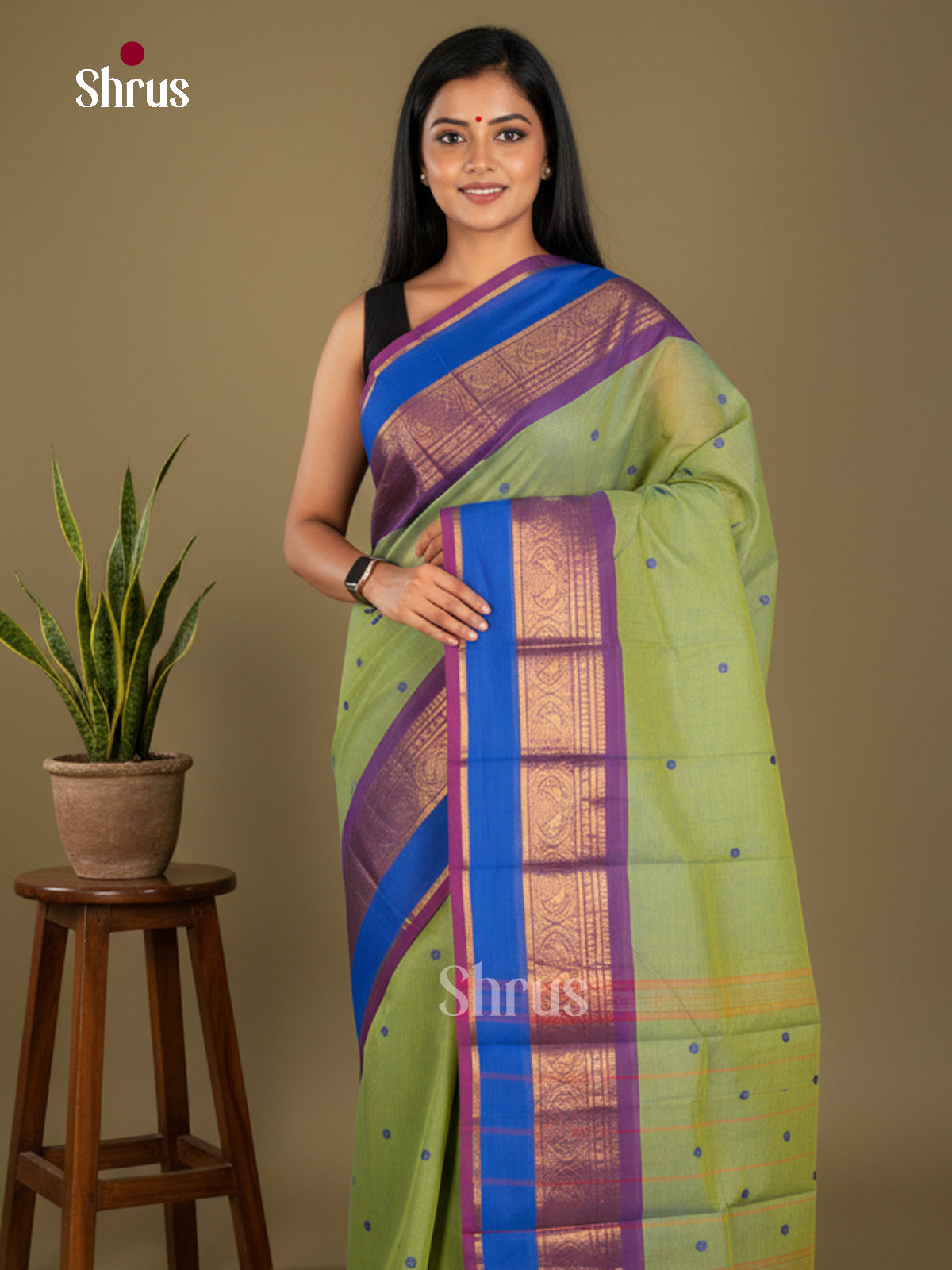 Chettinad Cotton Saree - EBS21144 - Shop on Shrus.com