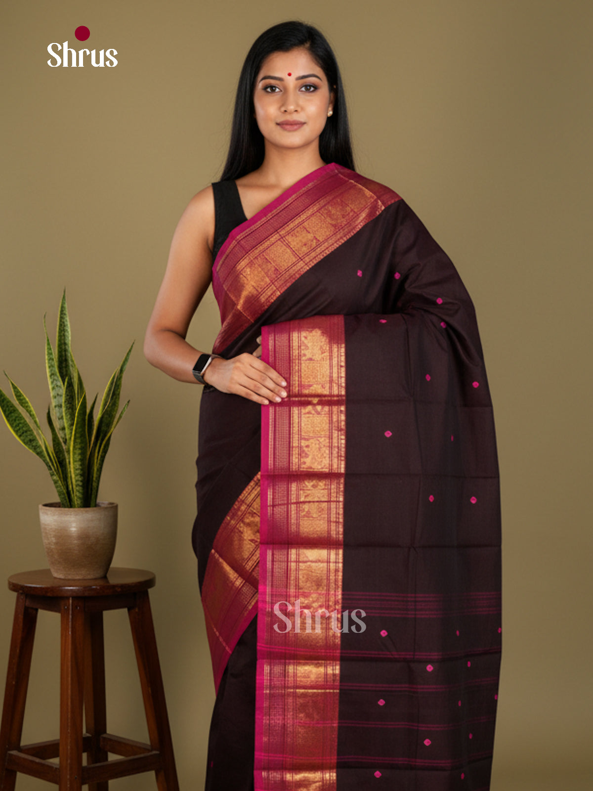 Chettinad Cotton Saree - EBS21146 - Shop on Shrus.com