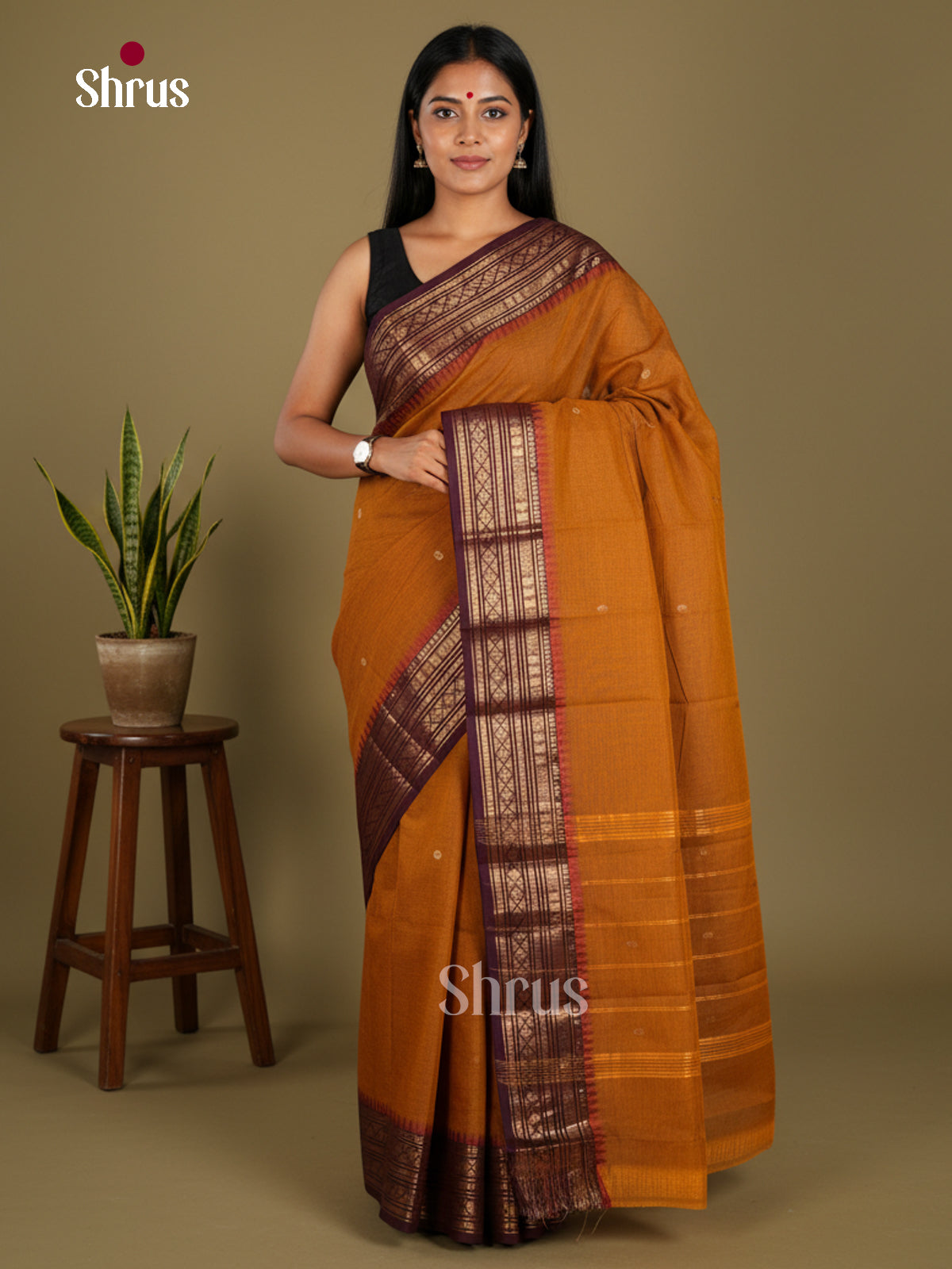 Chettinad Cotton Saree - EBS21149 - Shop on Shrus.com