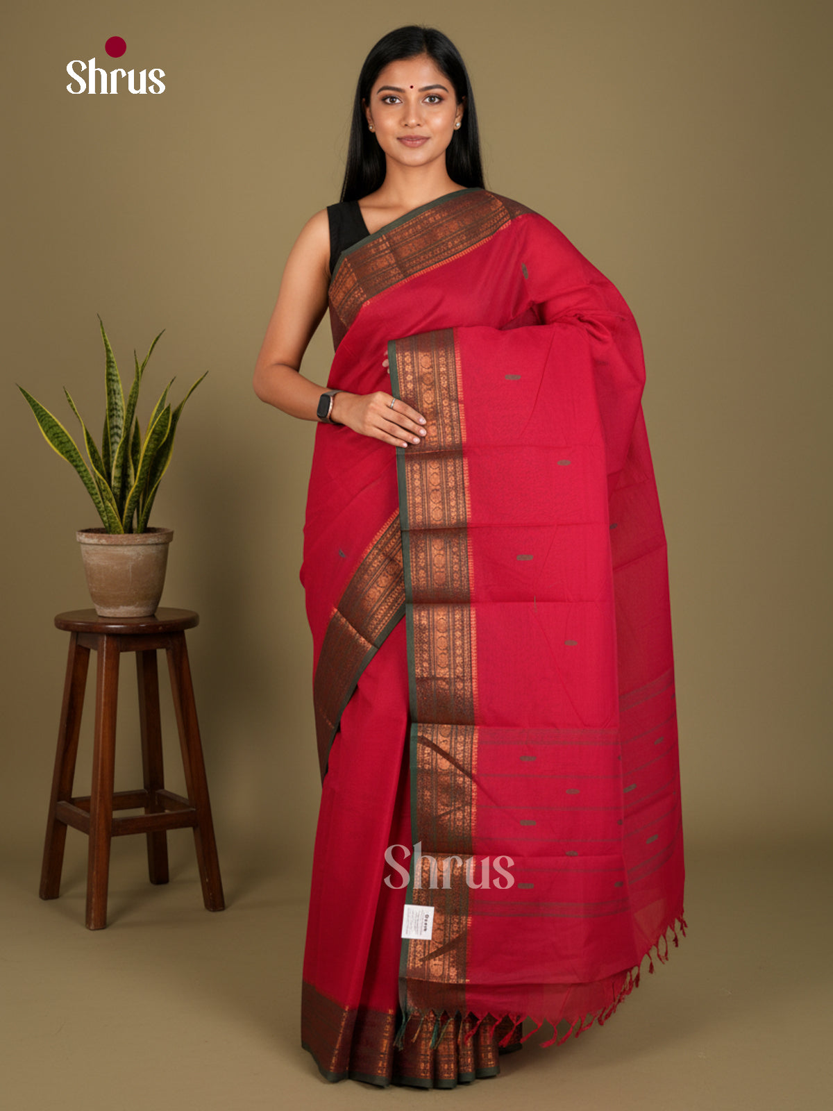 Chettinad Cotton Saree - EBS21151 - Shop on Shrus.com