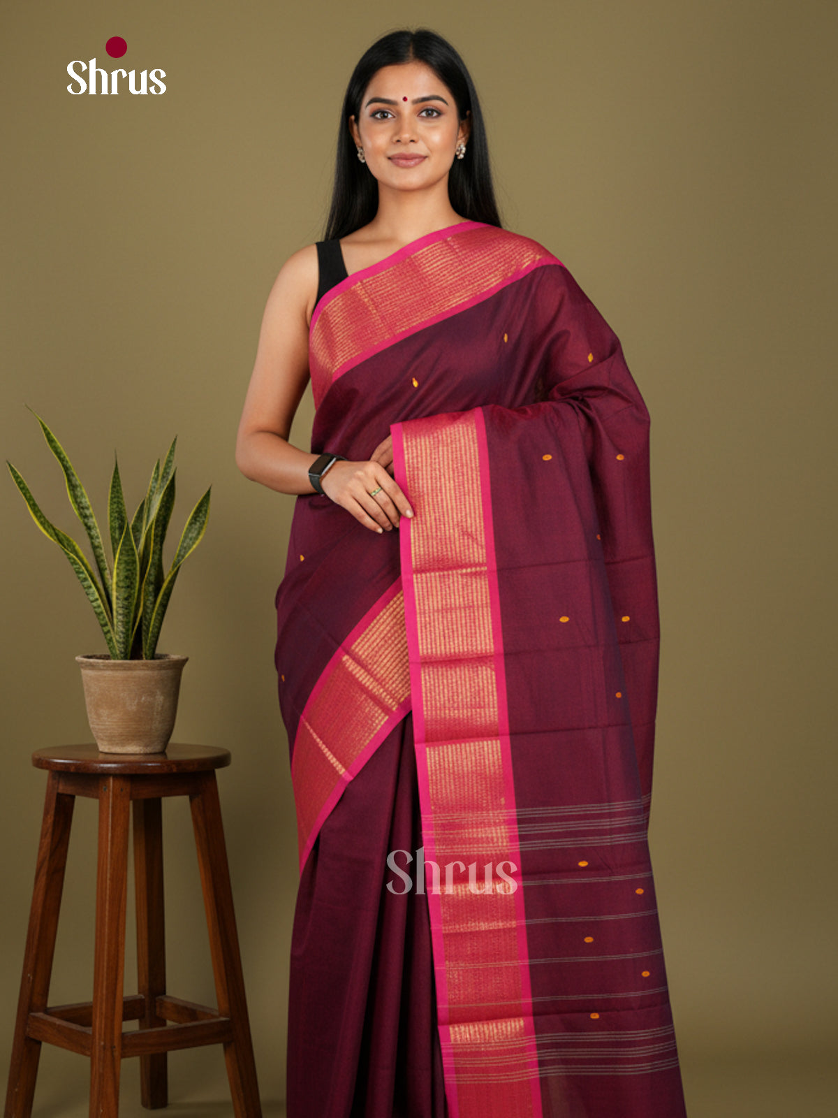 Chettinad Cotton Saree - EBS21159 - Shop on Shrus.com
