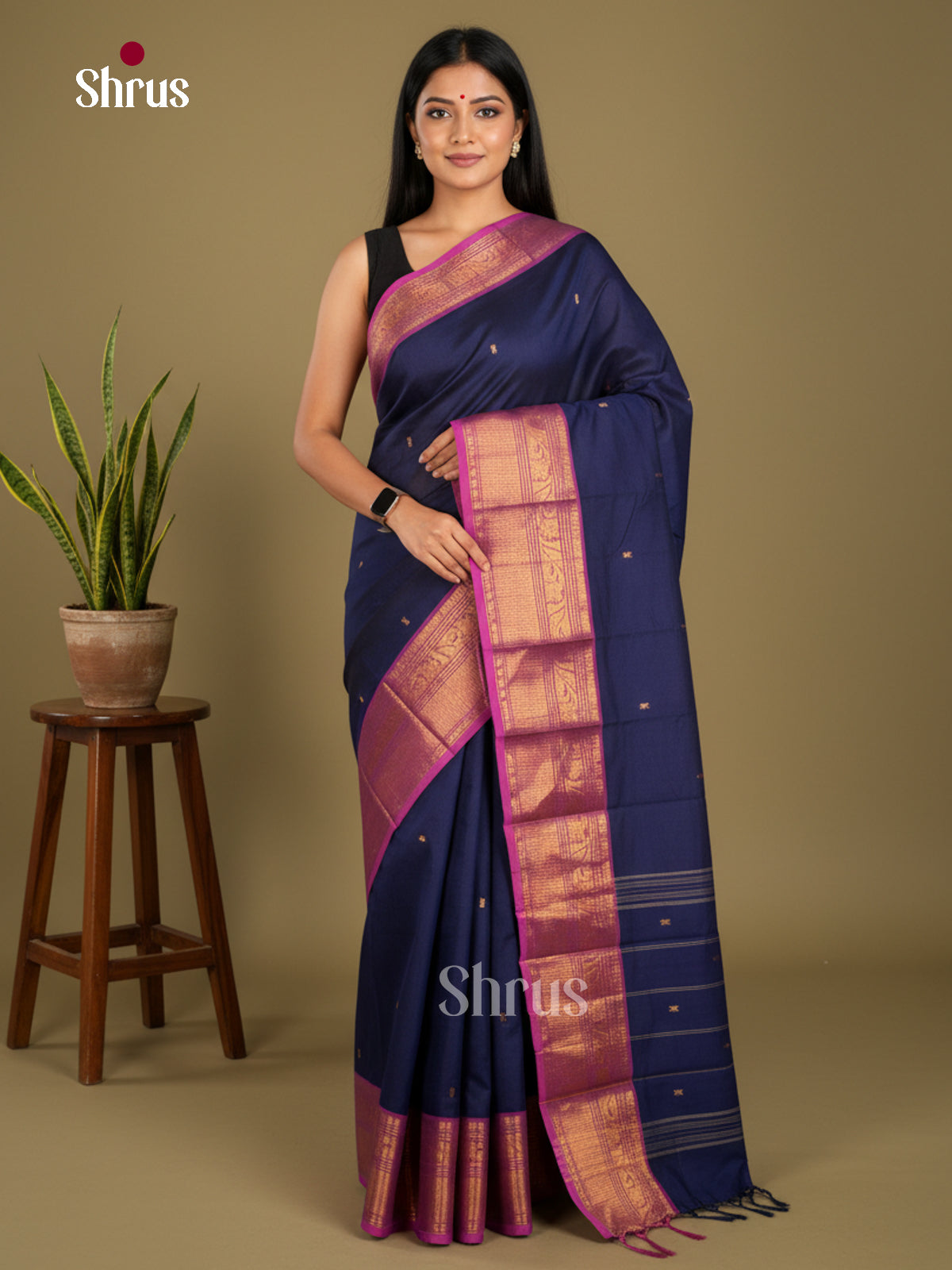 Chettinad Cotton Saree - EBS21163 - Shop on Shrus.com