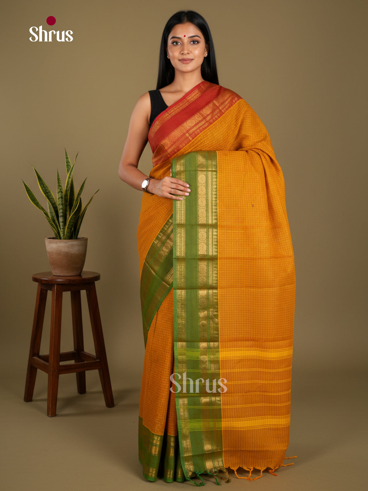 Chettinad Cotton Saree - EBS21197 - Shop on Shrus.com