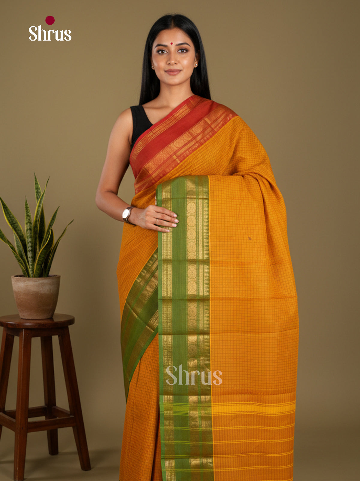 Chettinad Cotton Saree - EBS21197 - Shop on Shrus.com