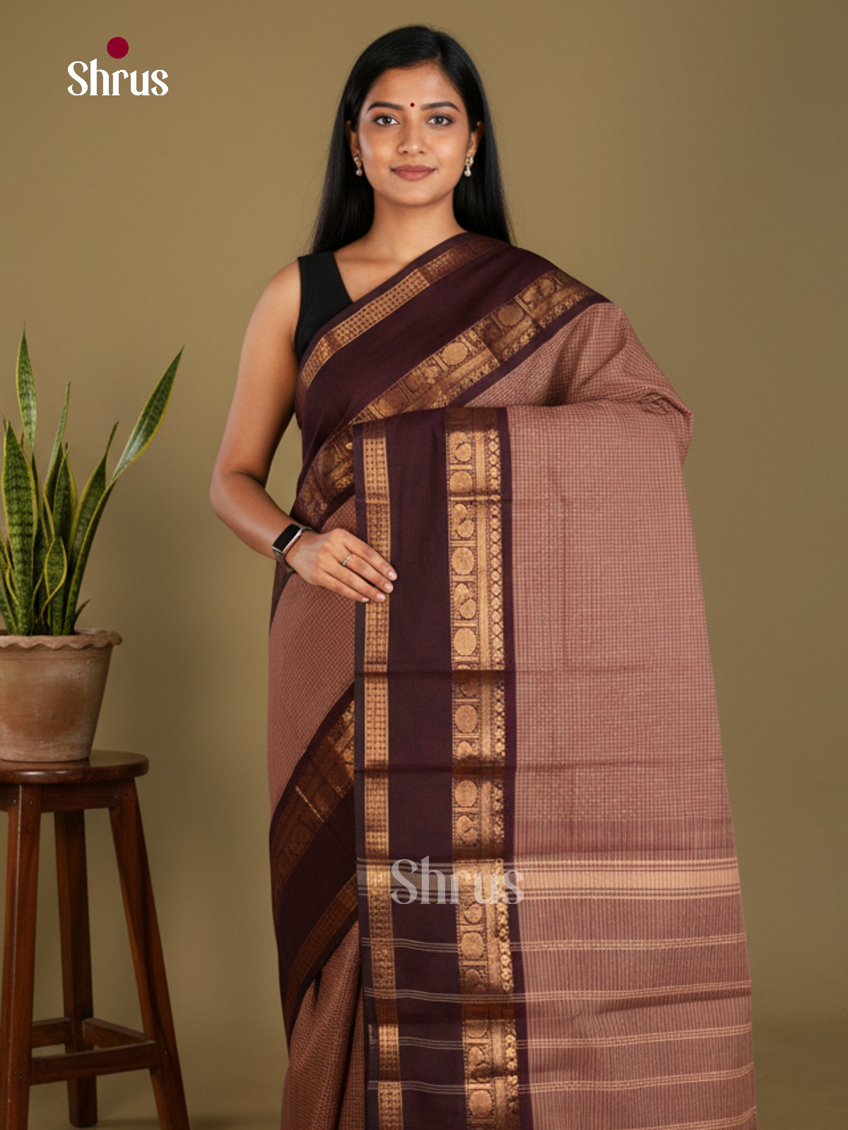 Chettinad Cotton Saree - EBS21199 - Shop on Shrus.com