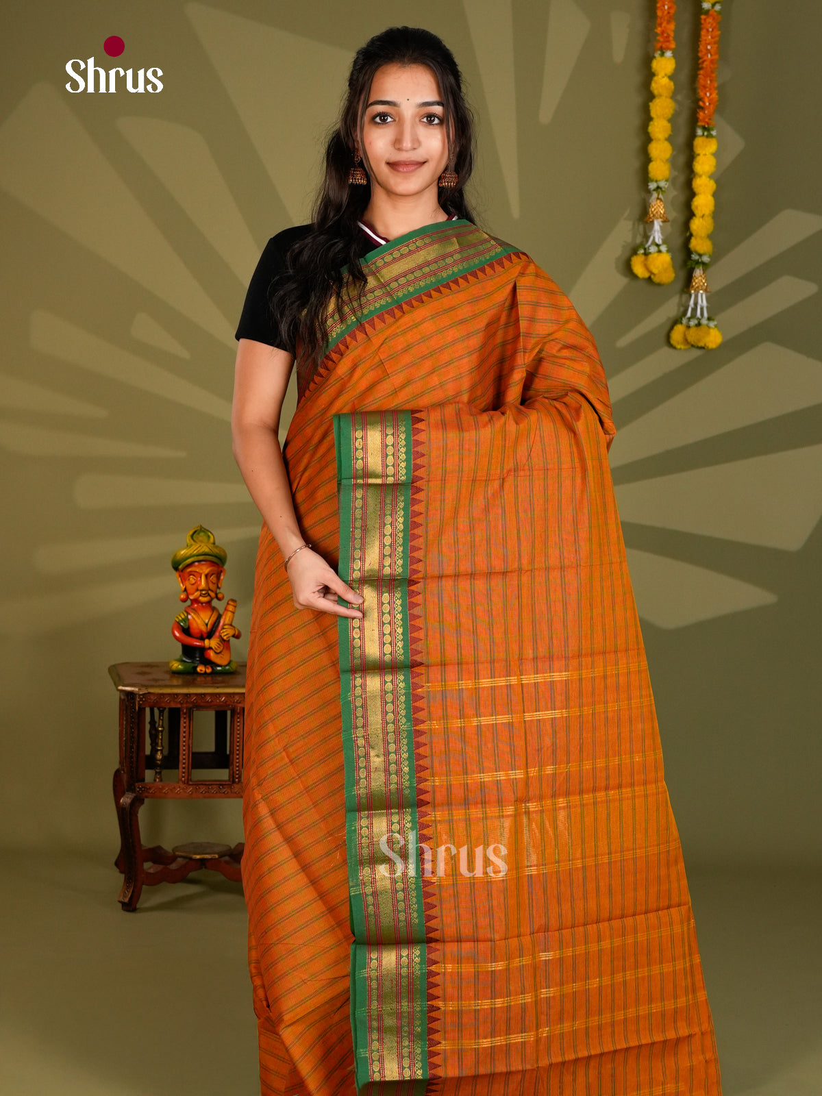 Chettinad Cotton Saree - EBS21200 - Shop on Shrus.com