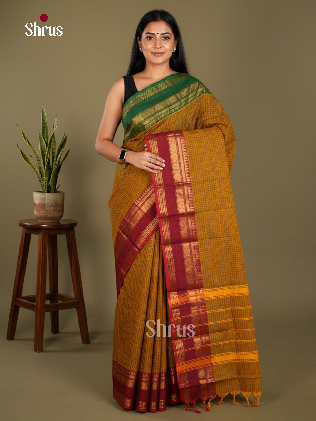 Chettinad Cotton Saree - EBS21201 - Shop on Shrus.com