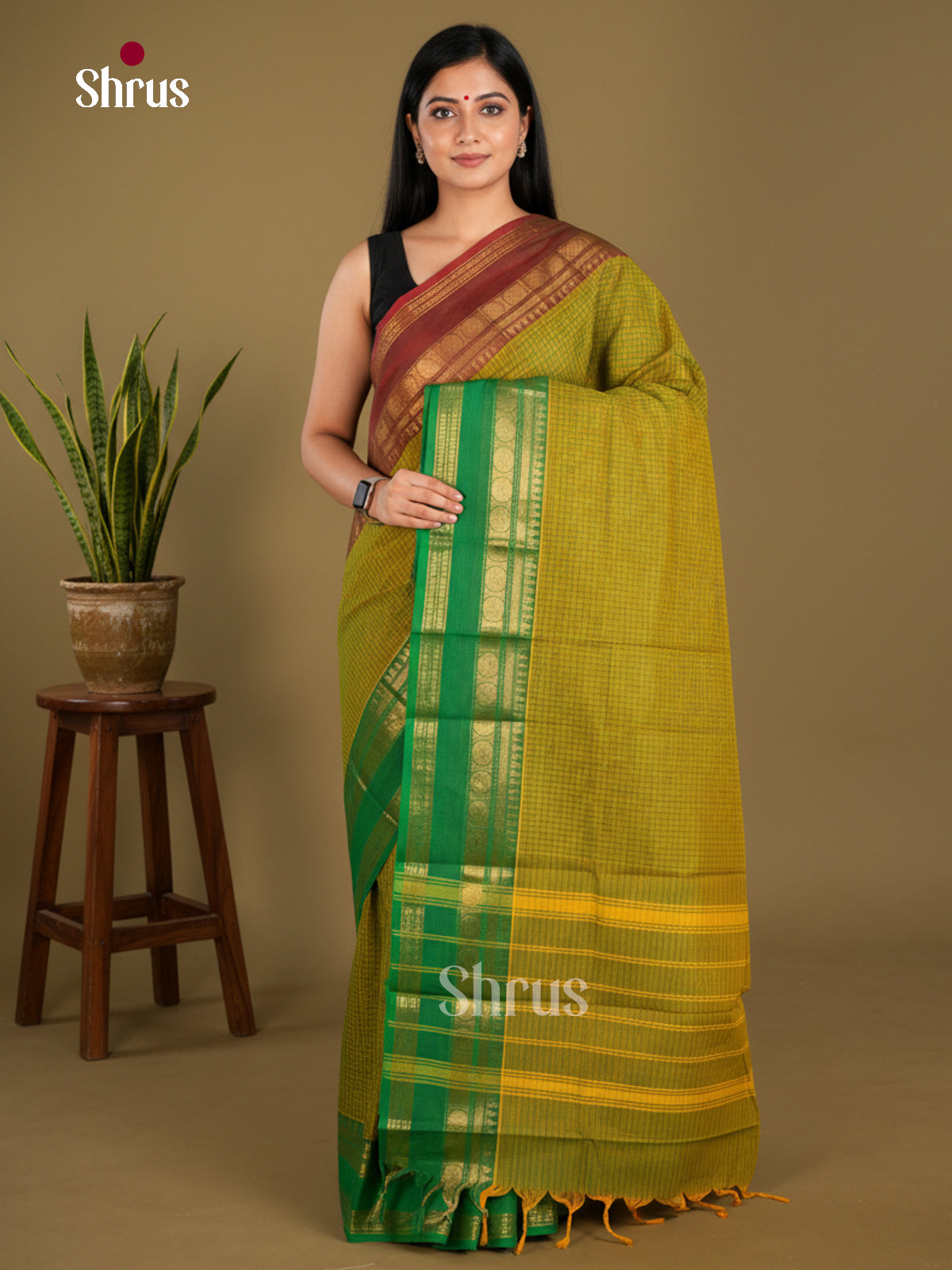 Chettinad Cotton Saree - EBS21204 - Shop on Shrus.com