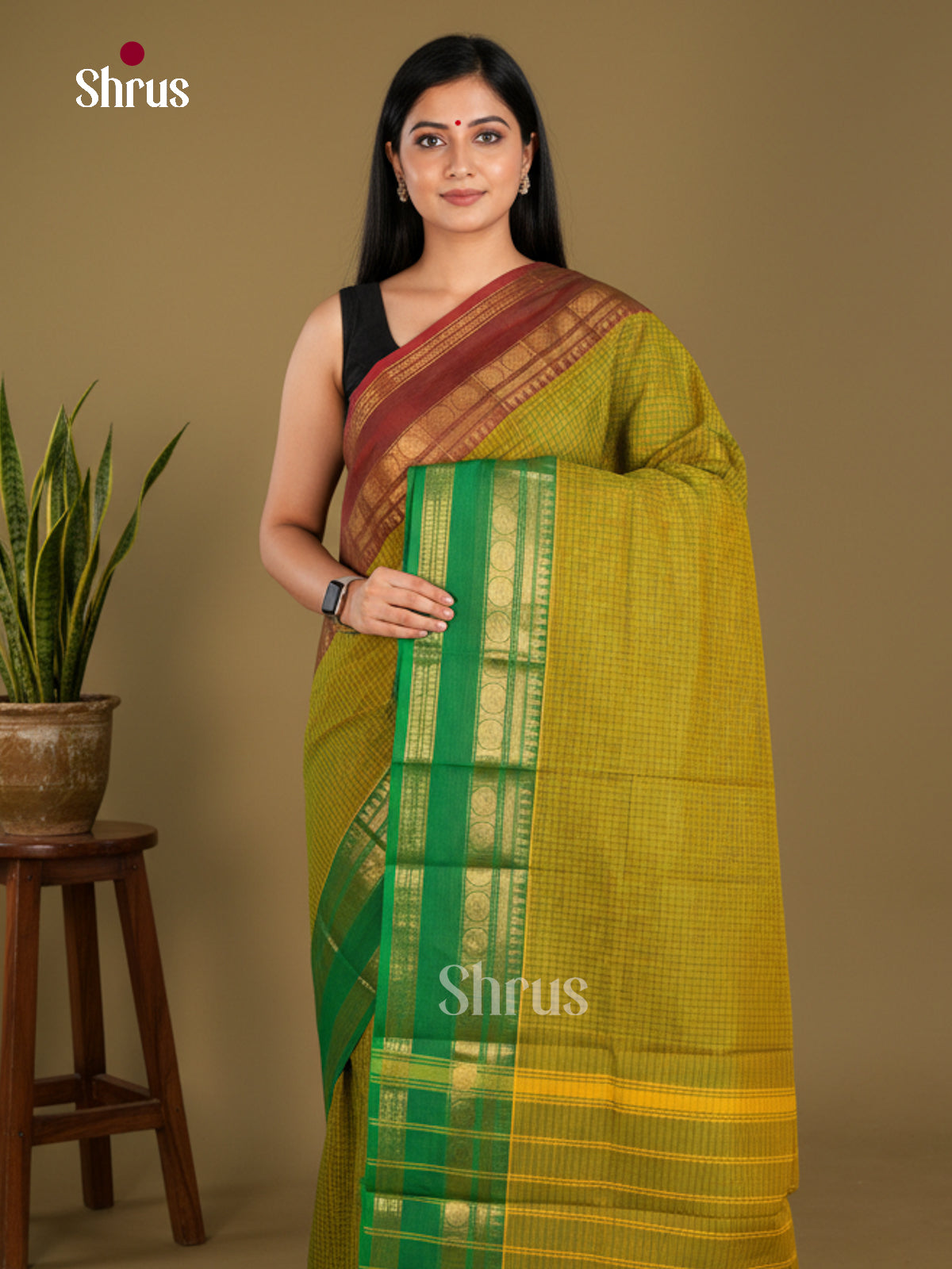 Chettinad Cotton Saree - EBS21204 - Shop on Shrus.com