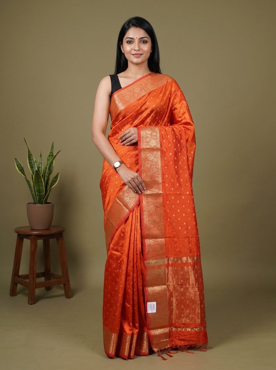 Semi Rawsilk Saree - EBS21217