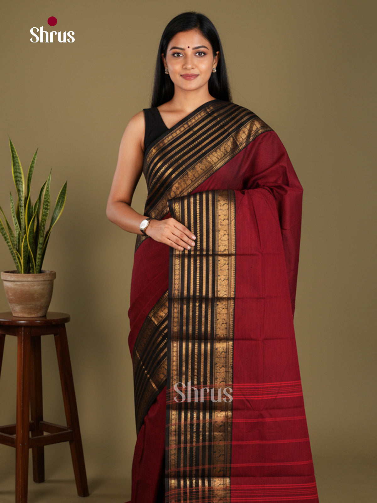 Chettinad Cotton Saree - EBS21225 - Shop on Shrus.com